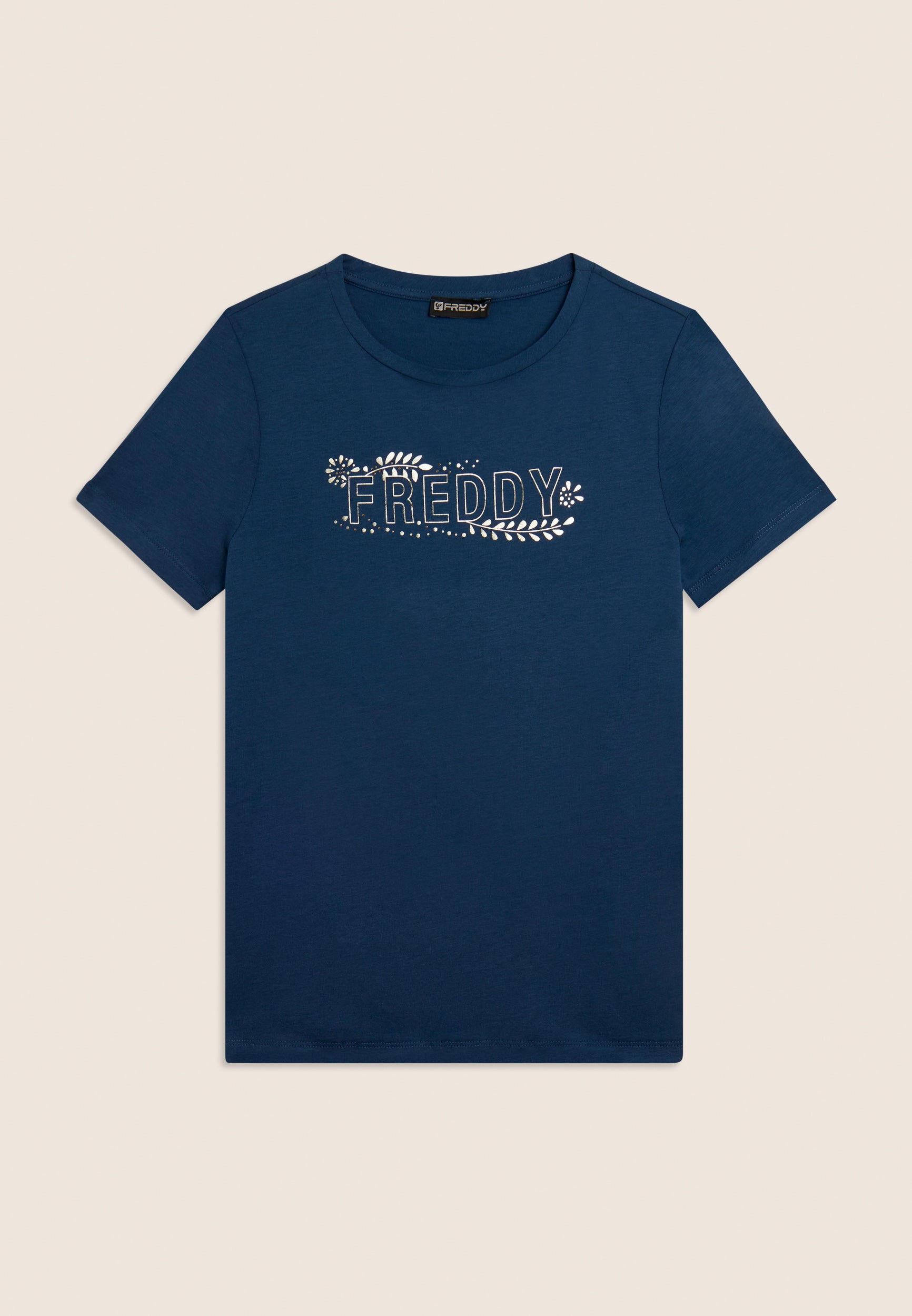 freddy-t-shirt-manches-courtes-femme-fleurs-et-clous image 8