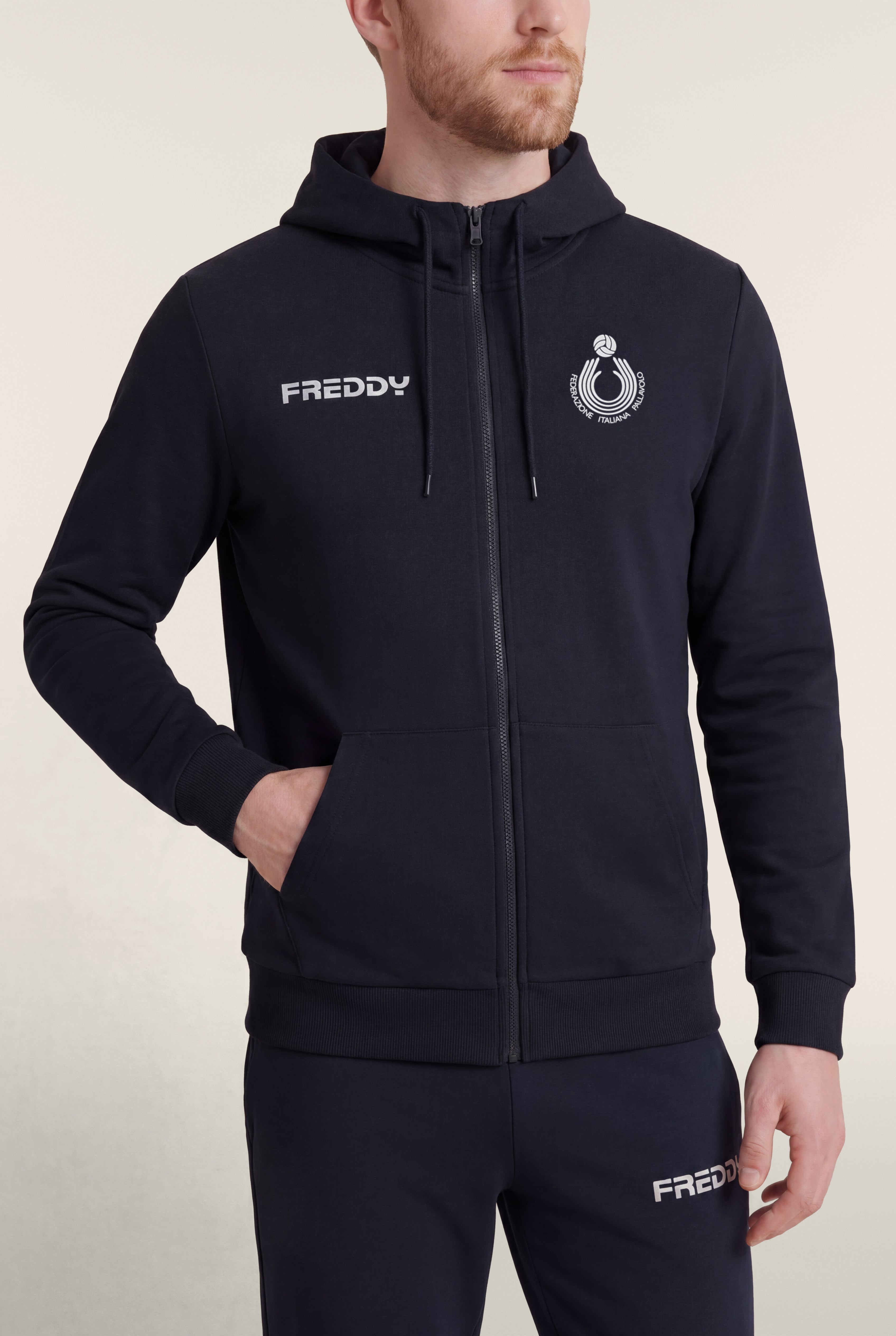 freddy-felpa-uomo-fipav-beach-volley-sweat-homme-zipp-capuche image 4