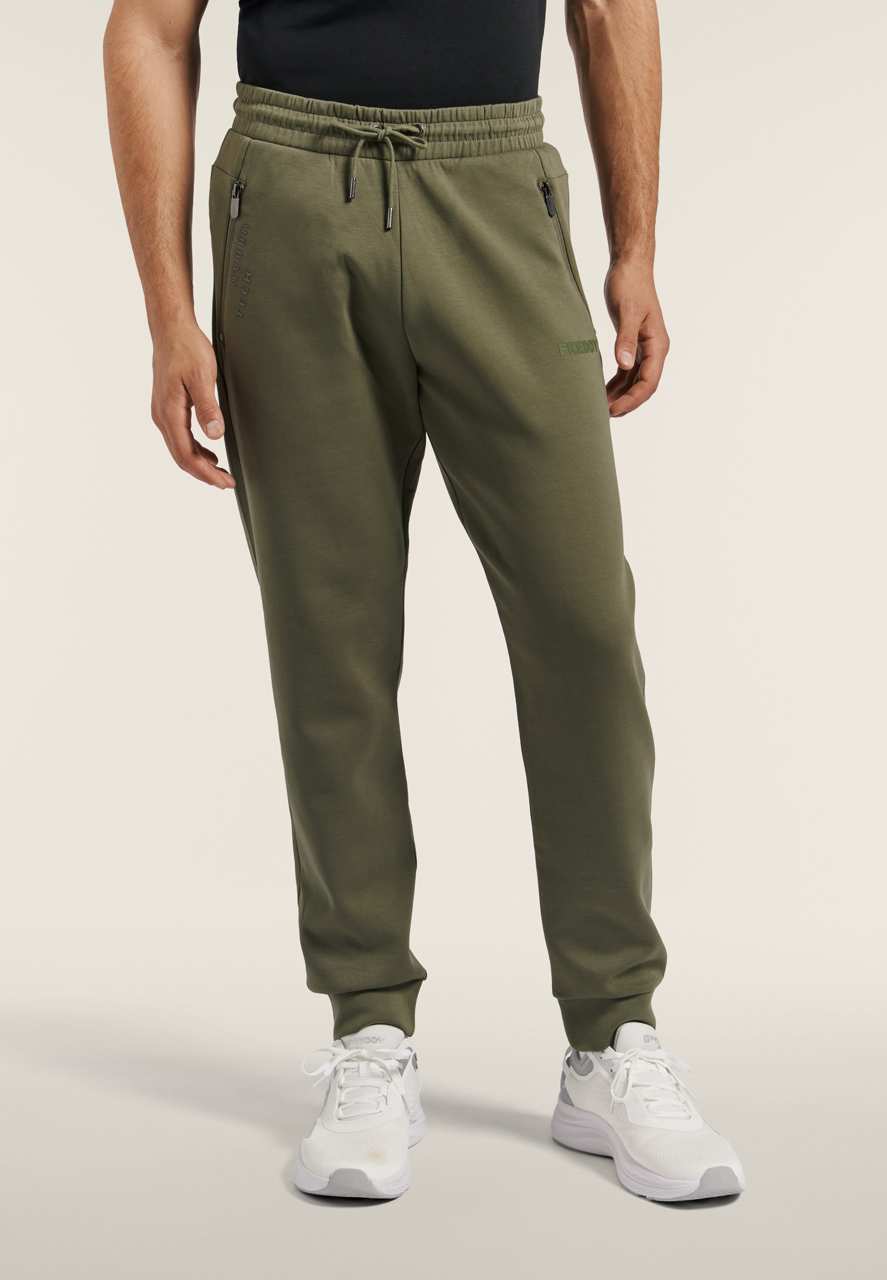 freddy-pantalon-sport-interlock-regular-homme-stretch-chaud-poches-zipp-es image 1