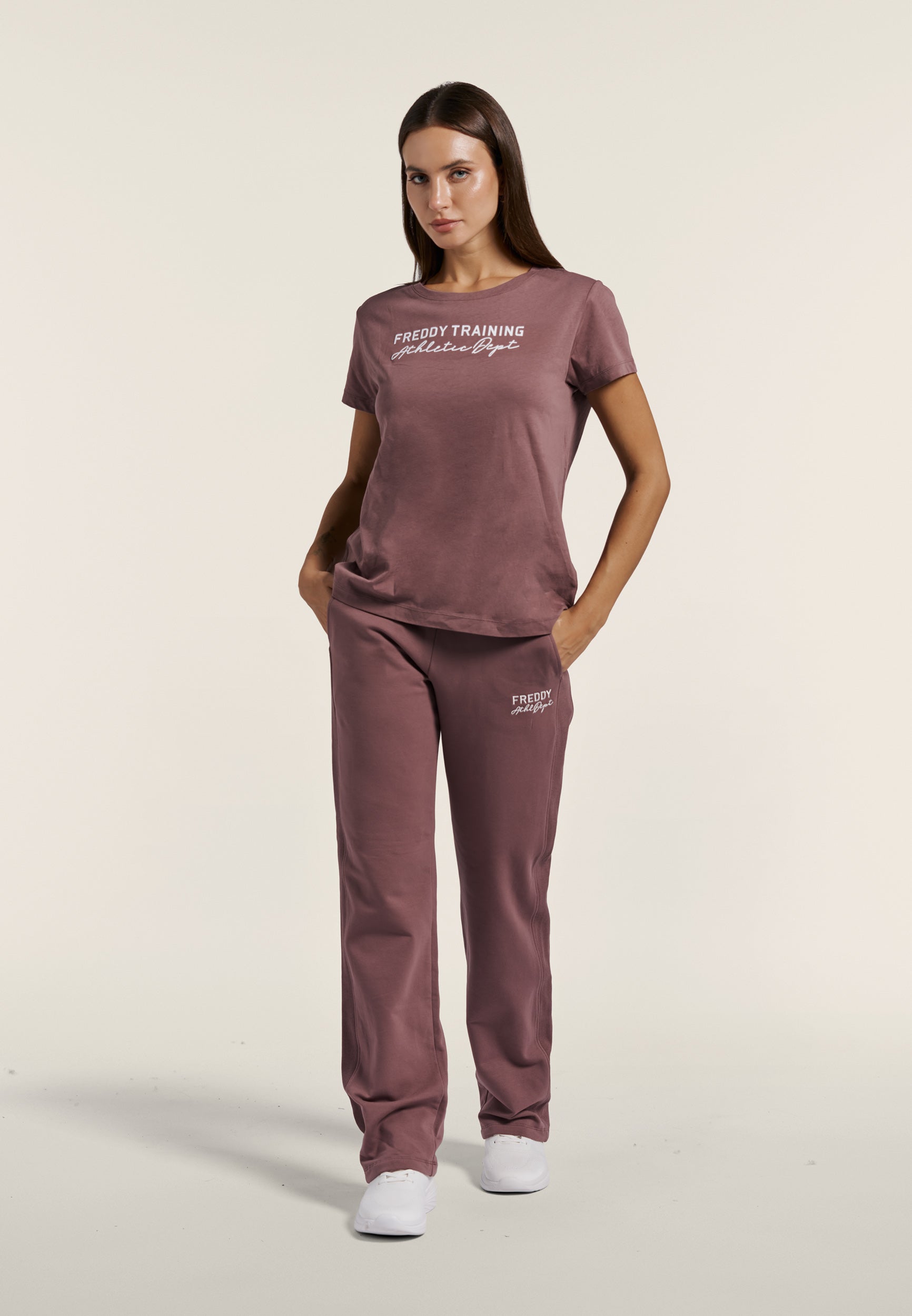 freddy-pantalon-sport-femme-regular-droit-felpa-coton image 2