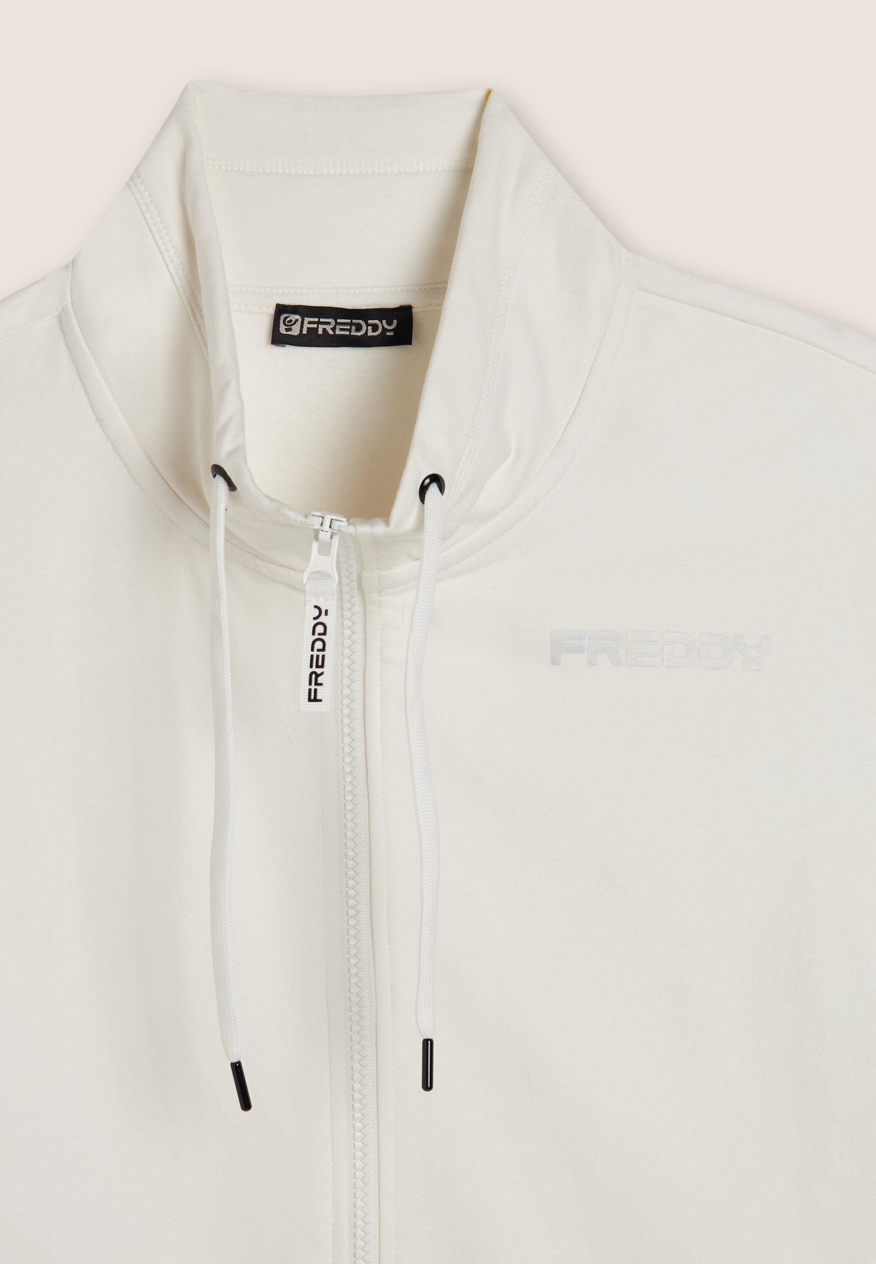 freddy-felpa-full-zip-col-haut-bandes-log-es-sweat-zipp-garzato-stretch image 7