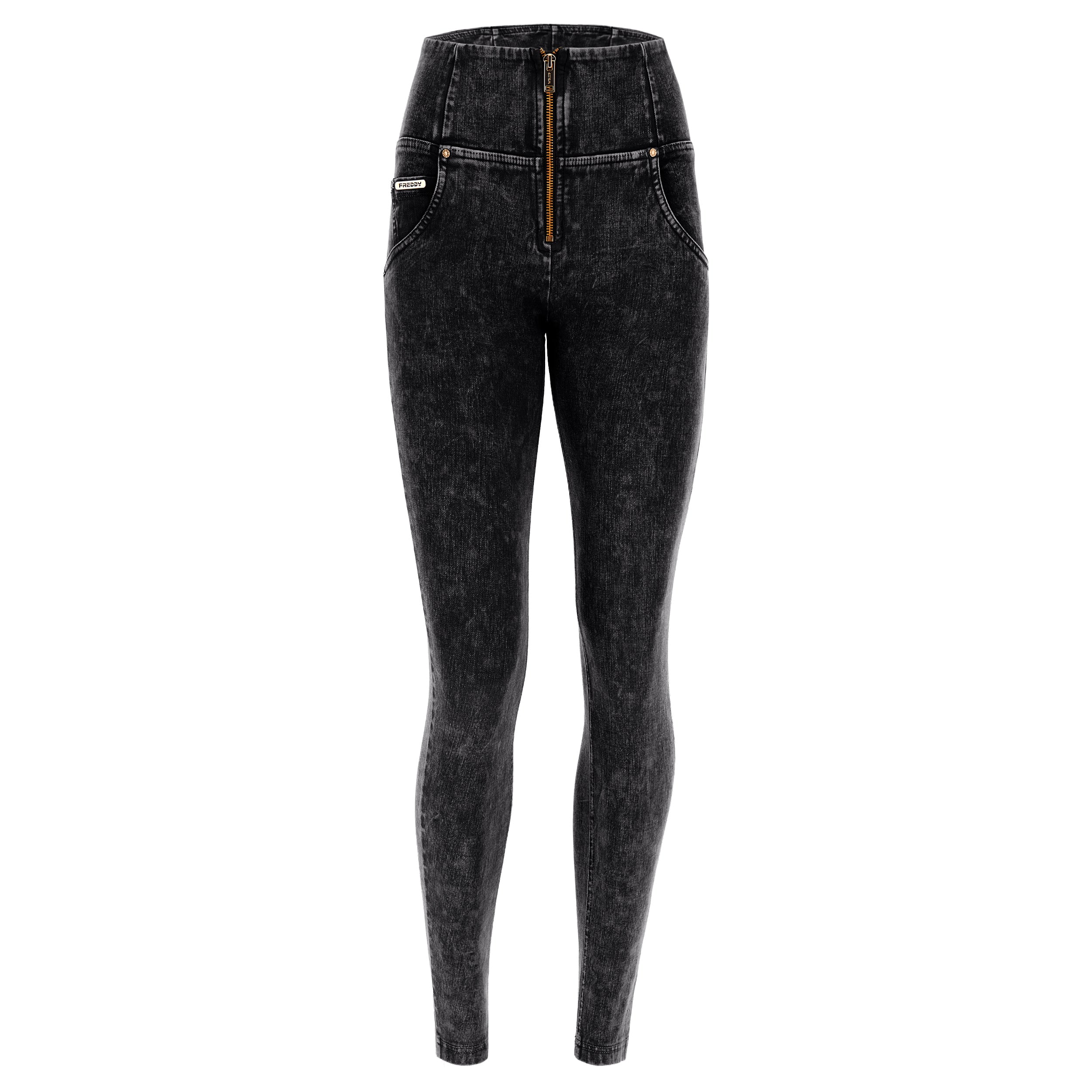 jean-freddy-wr-up-taille-haute-bull-denim-marble-wash image 6