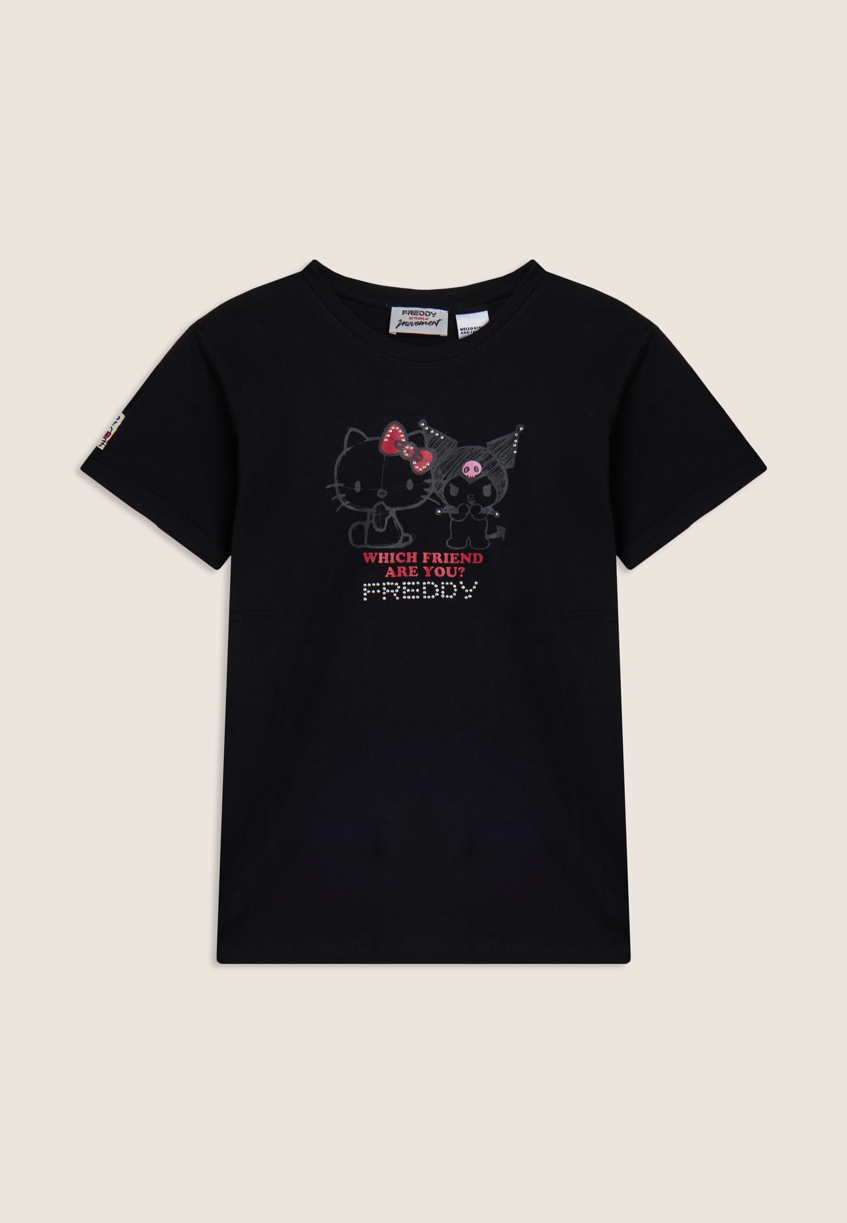 freddy-t-shirt-hello-kitty-kuromi-imprim-femme-coton image 8