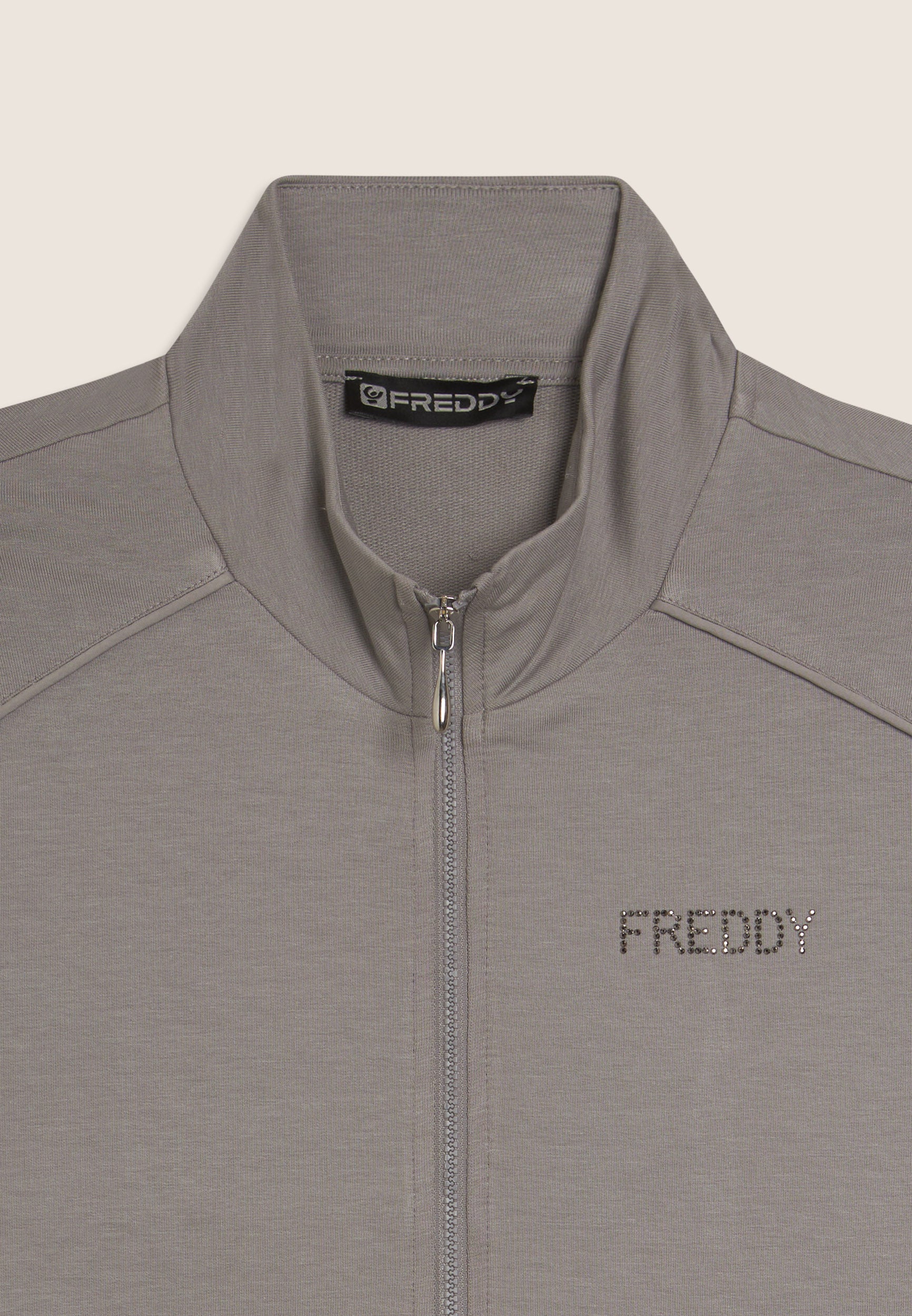 freddy-sweat-zipp-femme-bas-asym-trique-logo-strass image 7