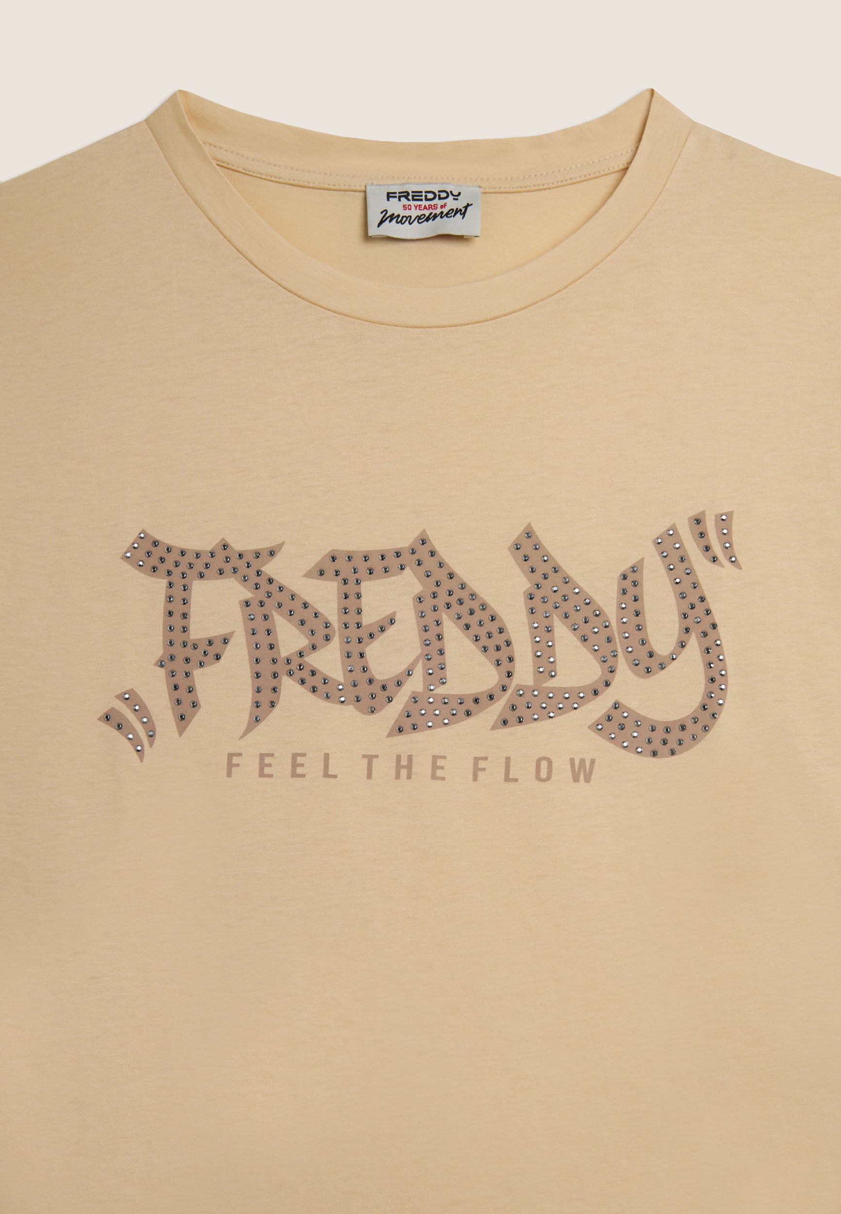 freddy-t-shirt-femme-feel-the-flow-coton-clous image 6