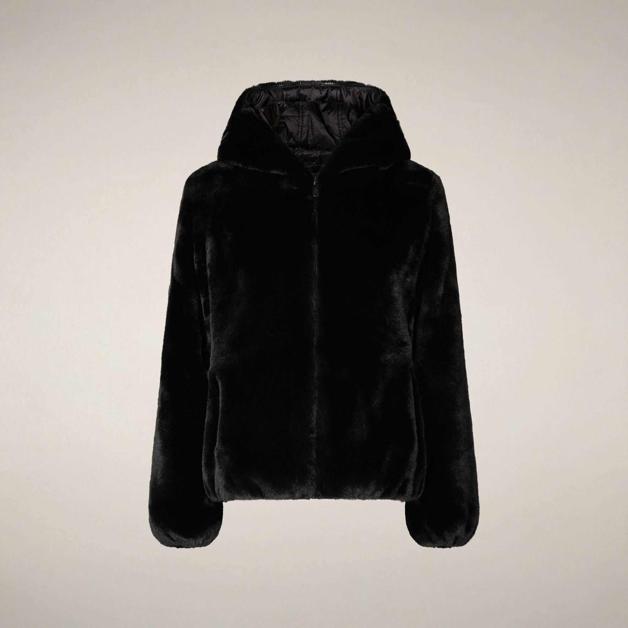save-the-duck-laila-veste-r-versible-femme-noire-fourrure image 3