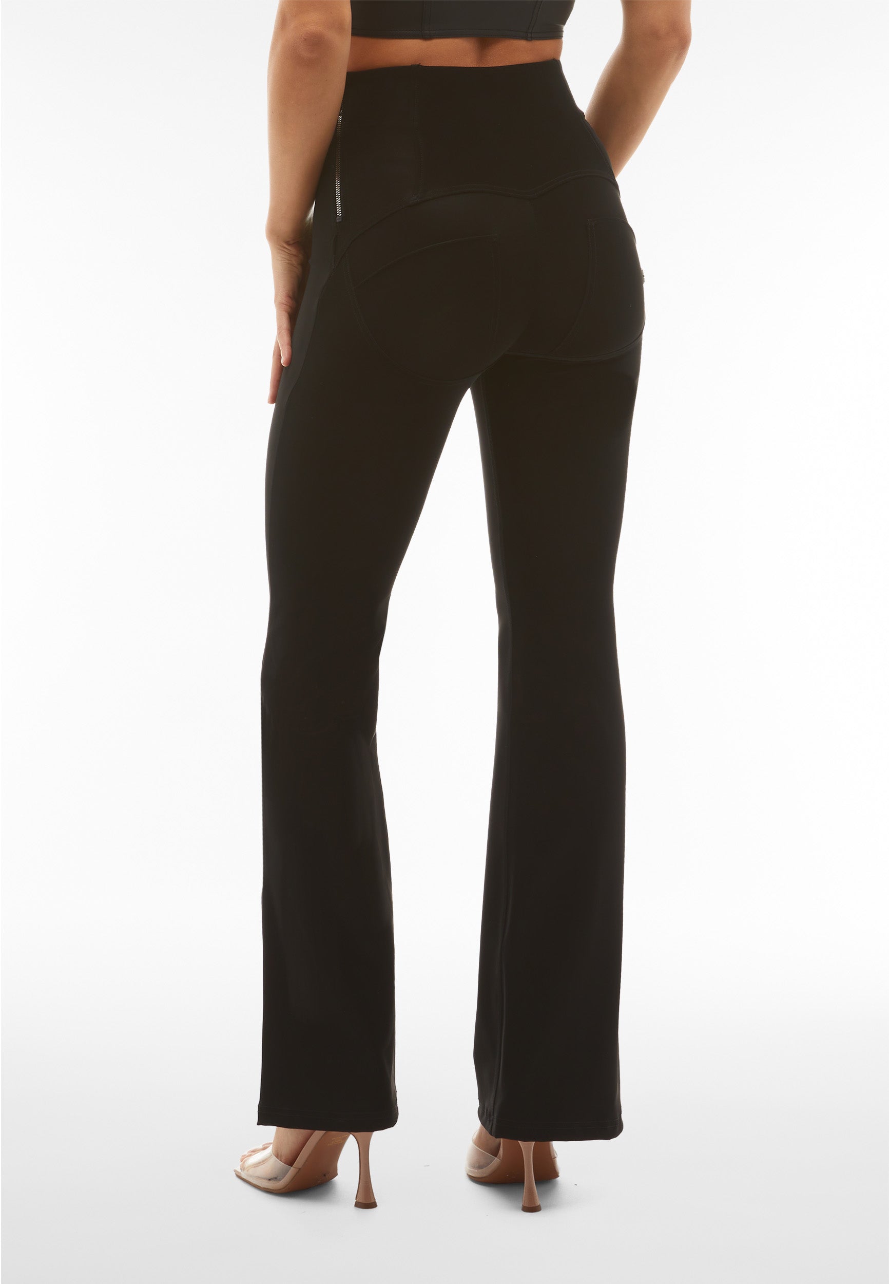 freddy-wr-up-pantalon-flare-taille-super-haute-similicuir-wet image 3