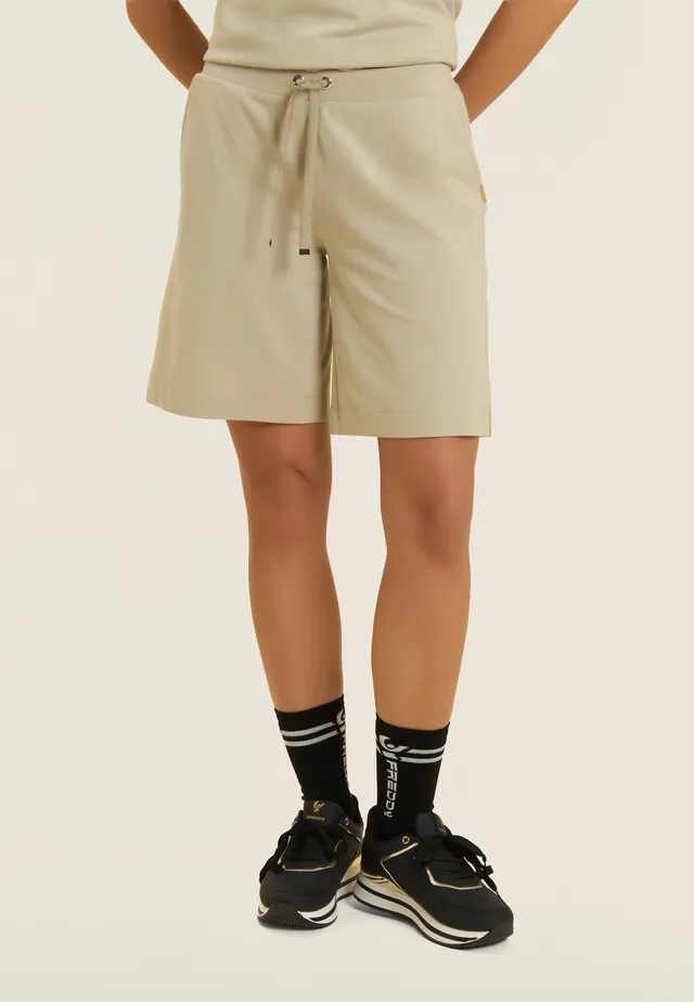freddy-bermuda-femme-jersey-coton-fentes-lat-rales image 1