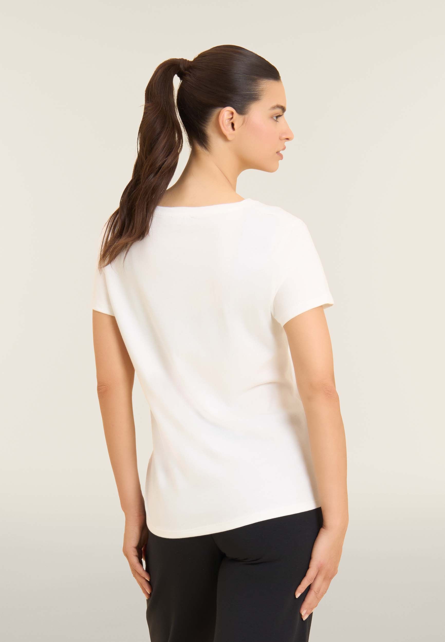 freddy-t-shirt-femme-precious-moments-strass-coton-supima image 3