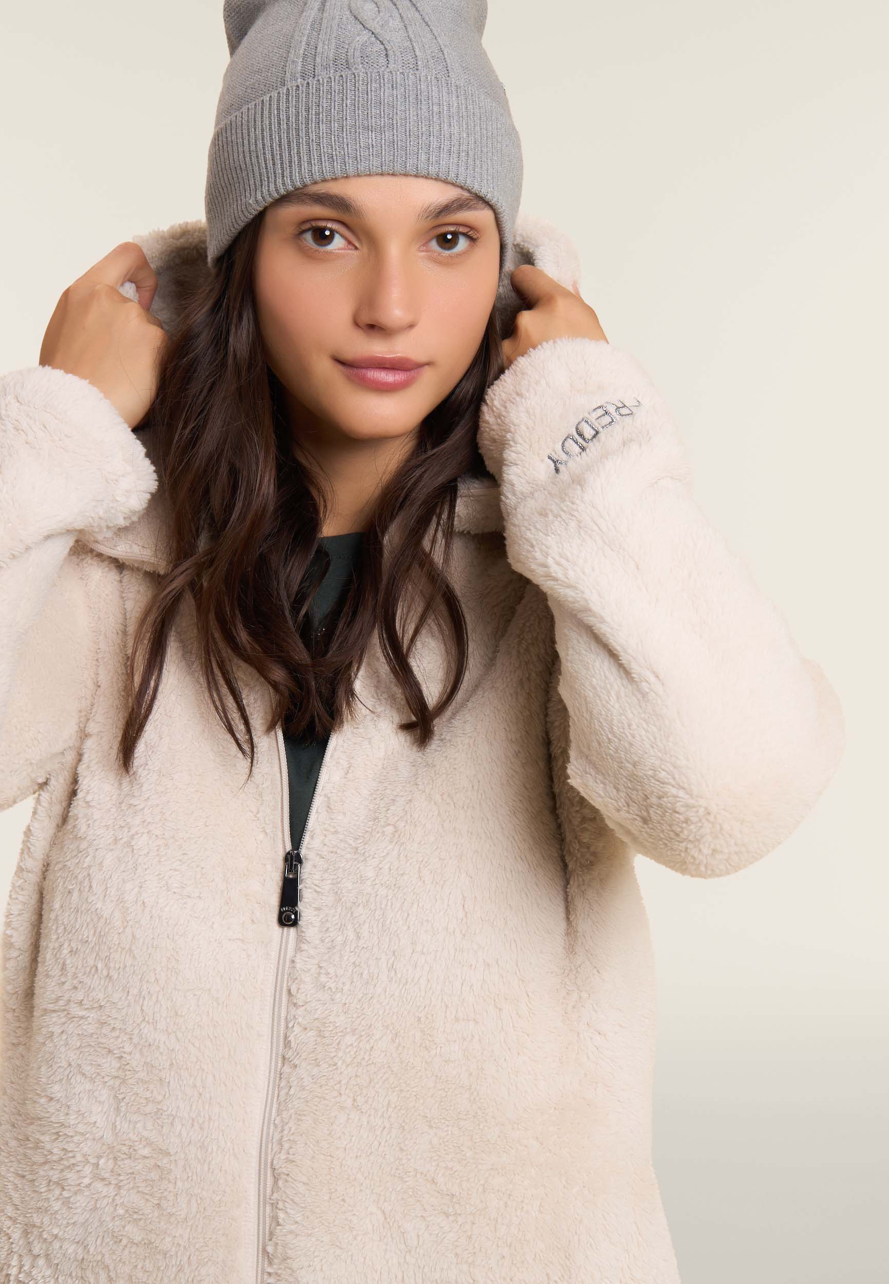 freddy-sweat-femme-en-pile-sherpa-capuche-full-zip image 4