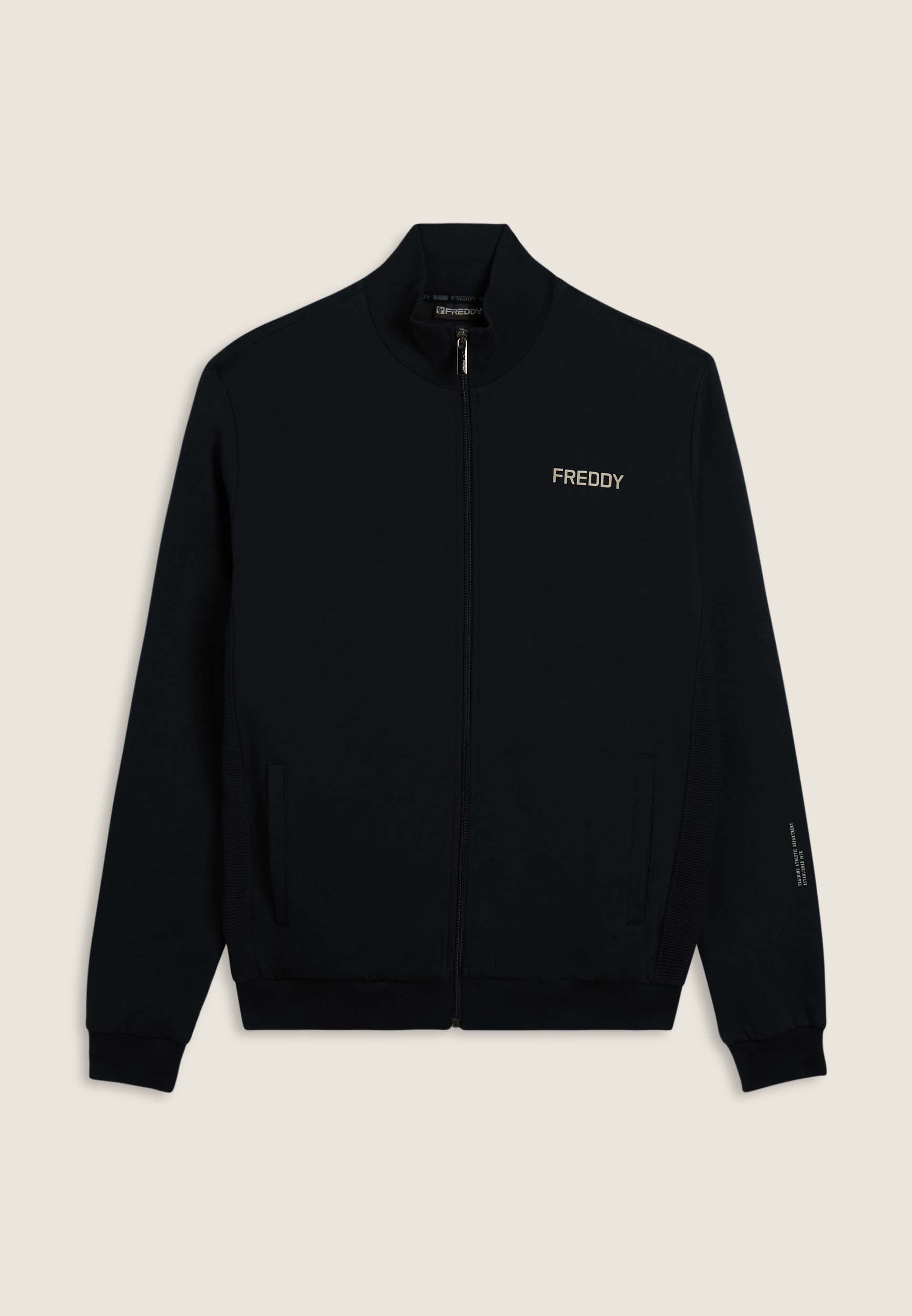 freddy-felpa-zip-uomo-sweat-zipp-coton-regular-col-haut image 8
