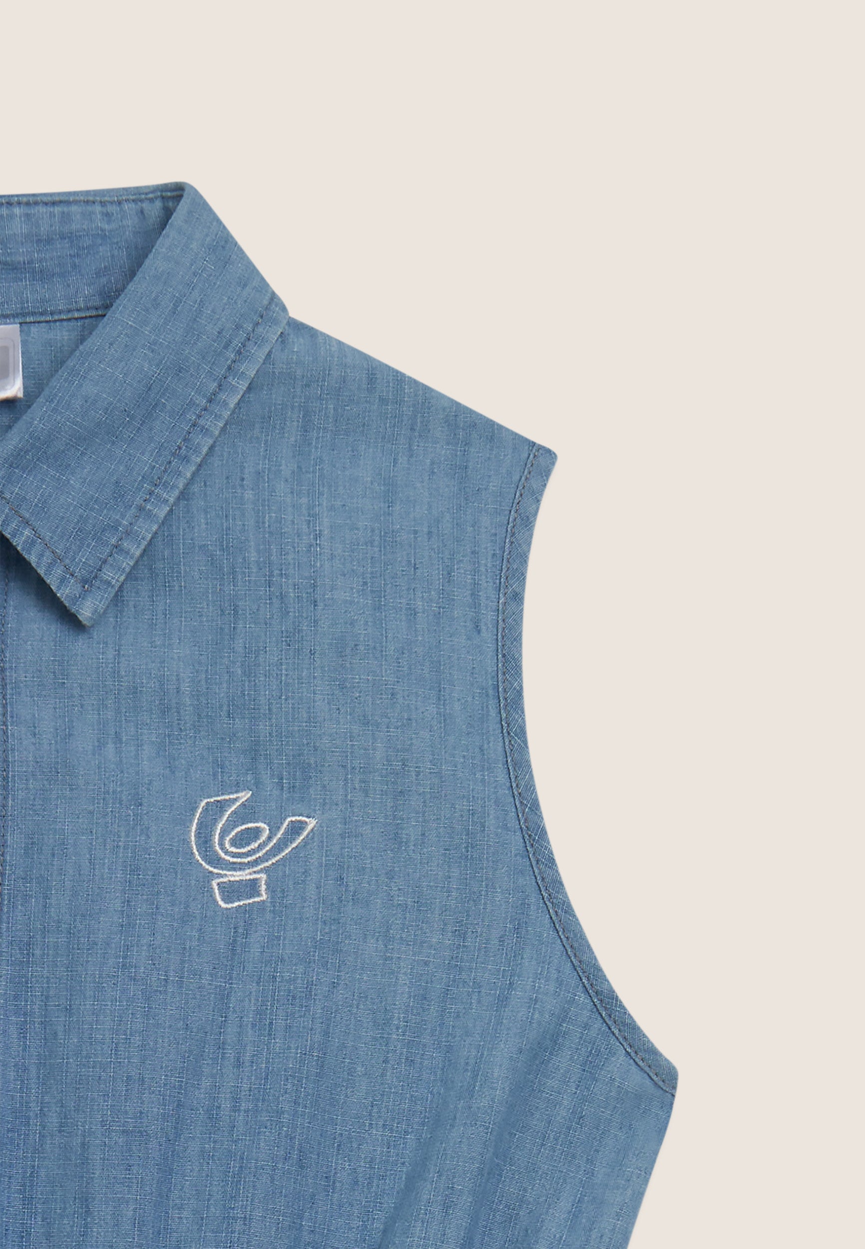 freddy-robe-sans-manches-chambray-boutons-fille-et-femme image 7