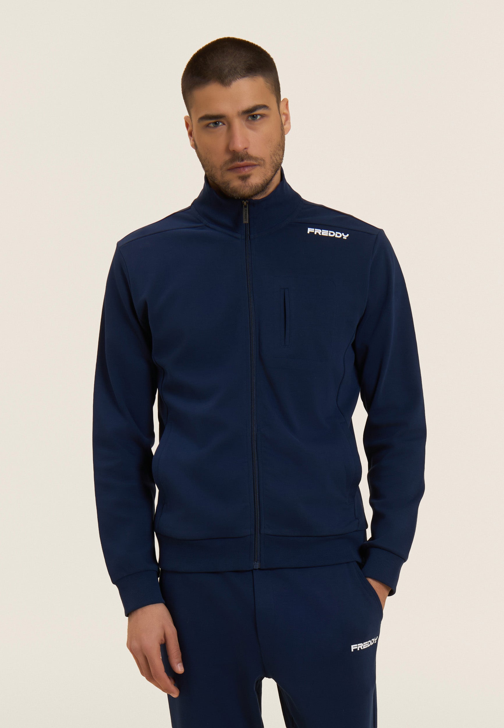 freddy-felpa-full-zip-collo-alto-sweat-zipp-coton-taschino image 1