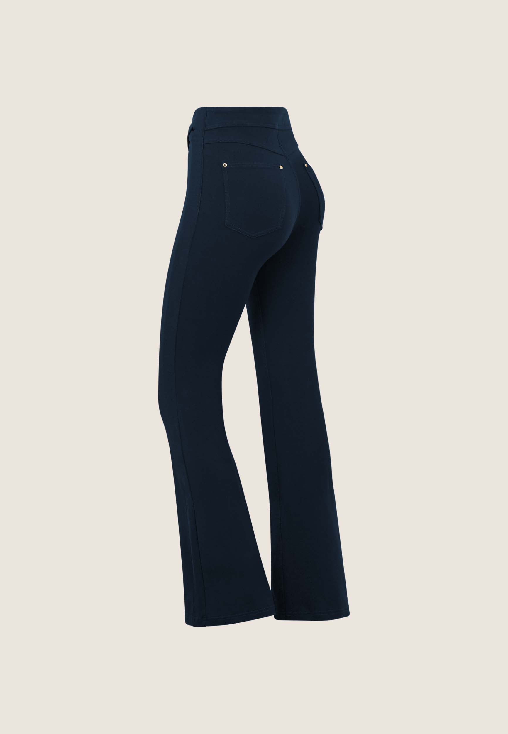 freddy-n-o-w-pantalon-flare-taille-haute-bandes-crois-es image 8