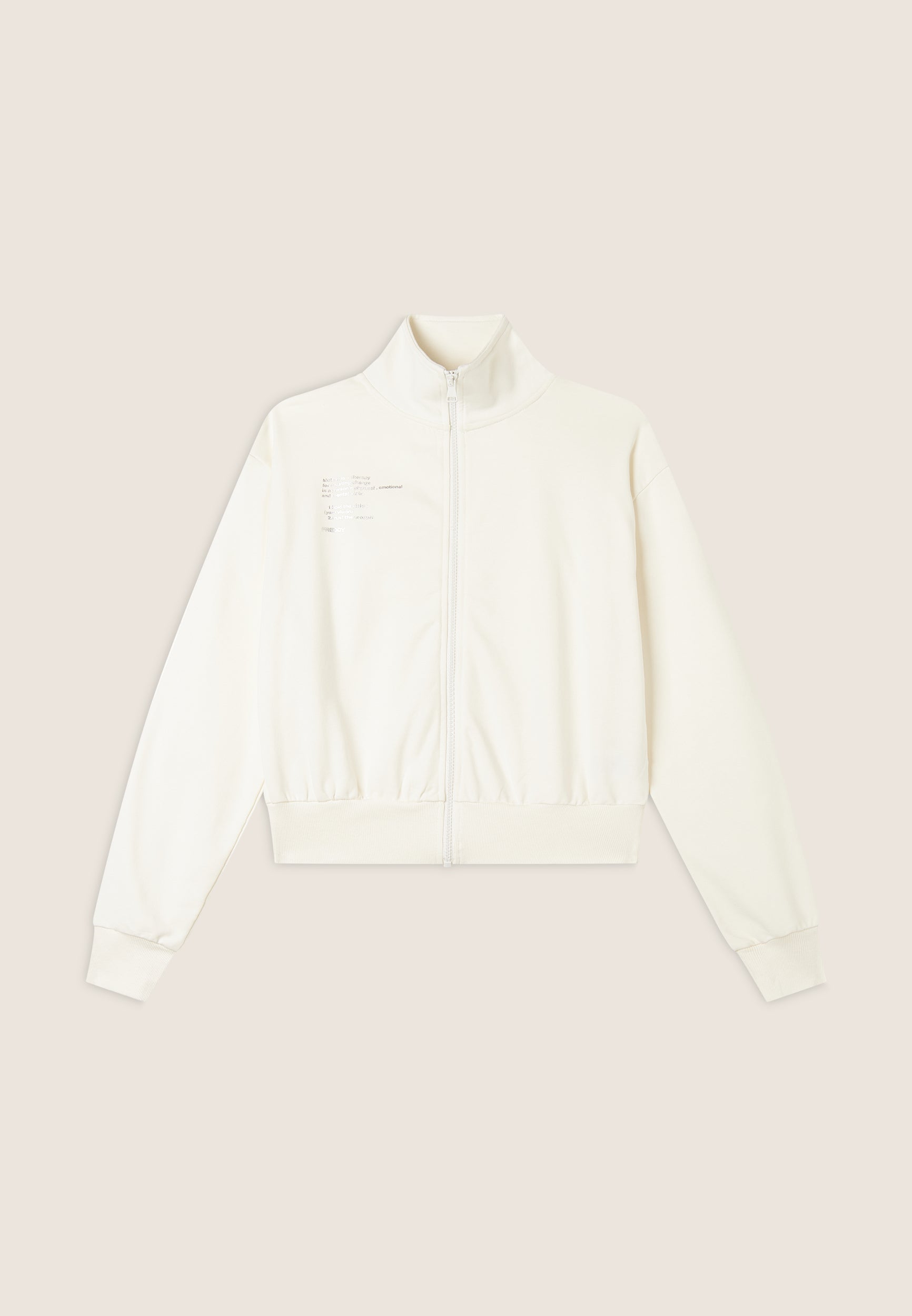 sweat-cropp-femme-freddy-zip-col-haut-french-terry image 6