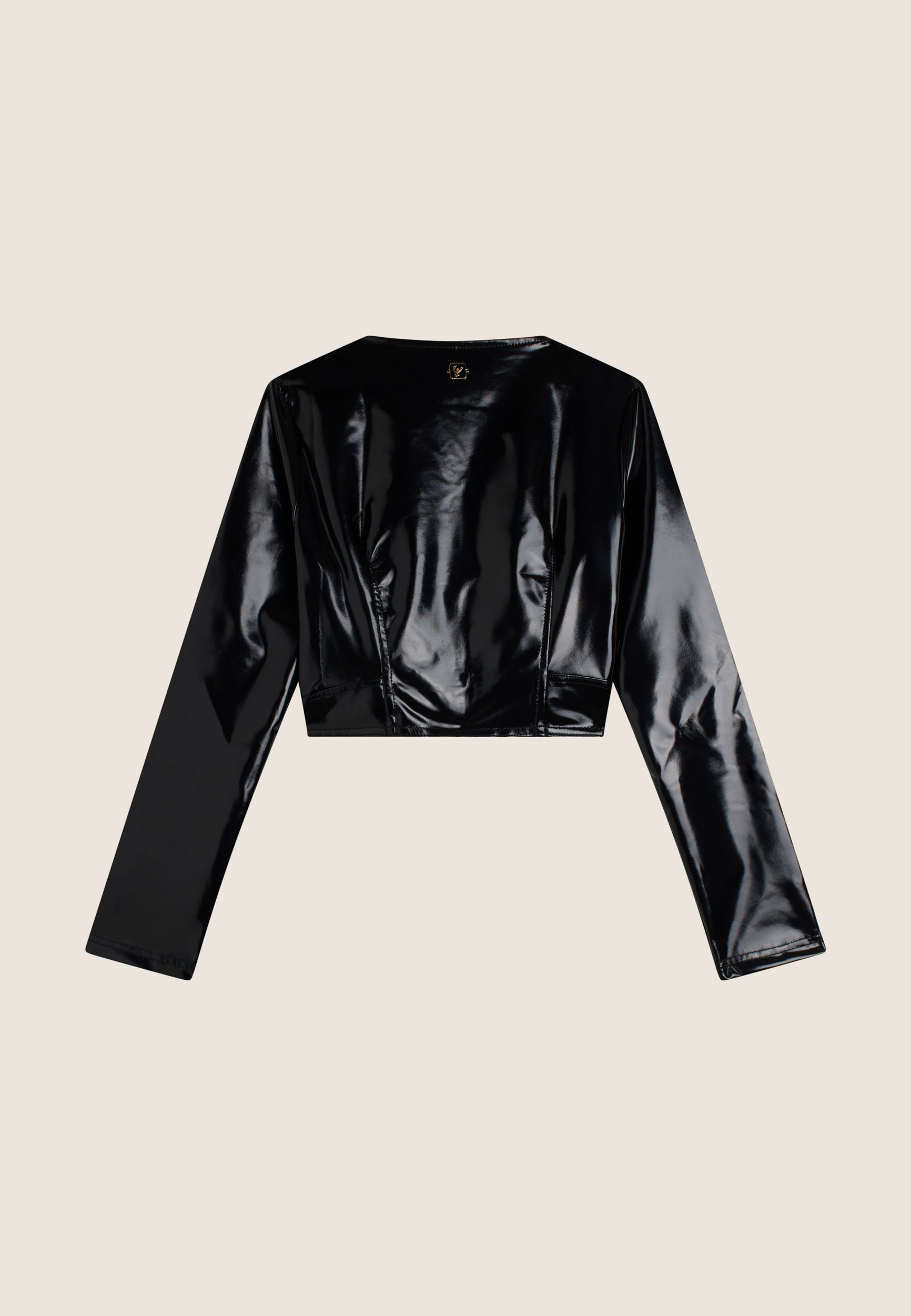 freddy-veste-courte-femme-cropped-fini-brillant image 2