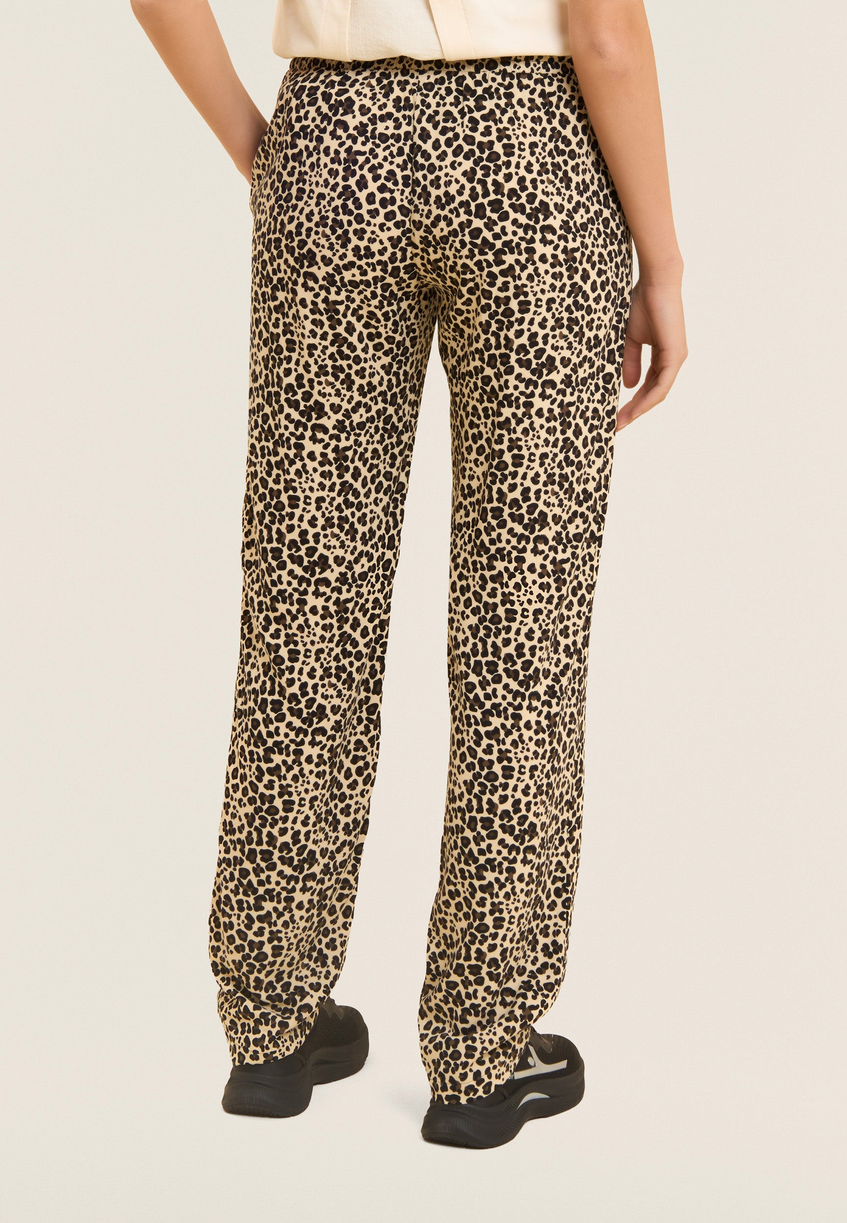 freddy-pantalon-droit-viscose-imprim-animalier-femme image 3