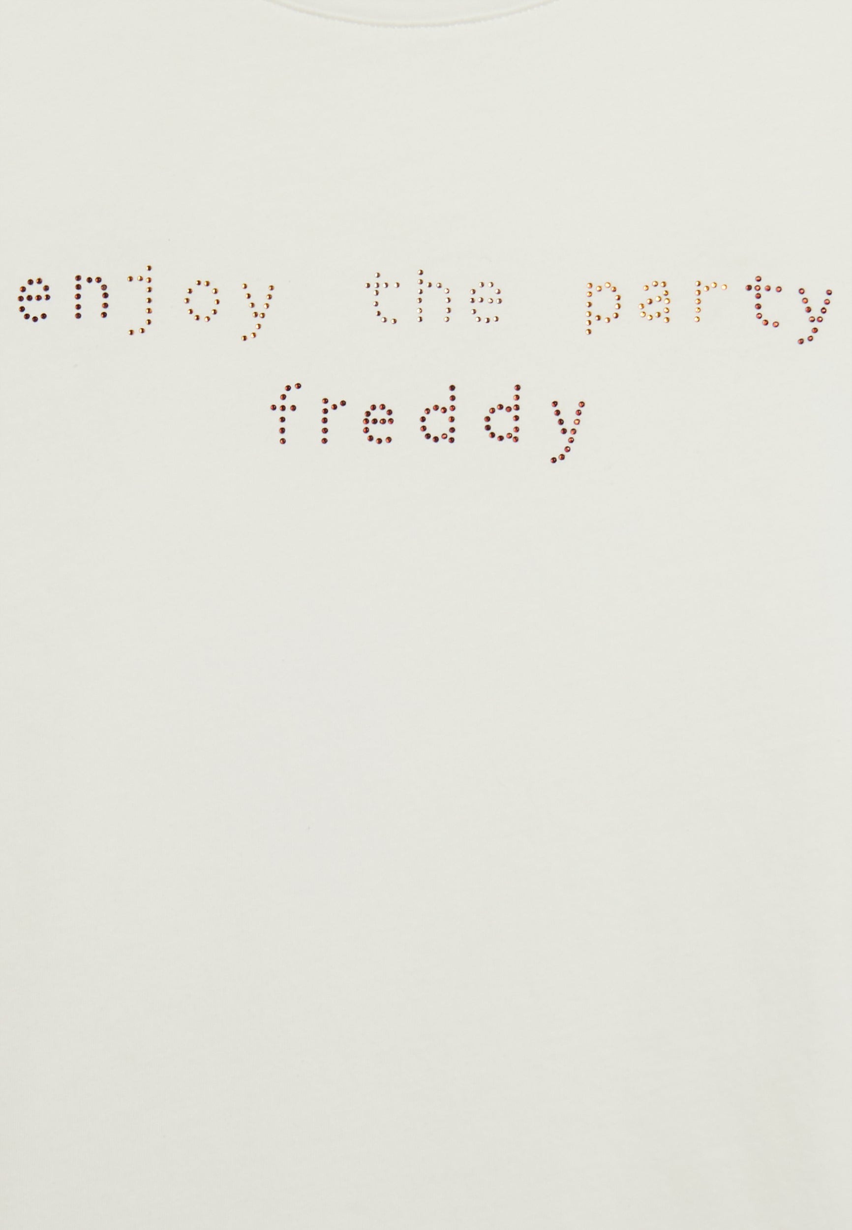 freddy-t-shirt-femme-enjoy-the-party-strass-coton-supima image 6