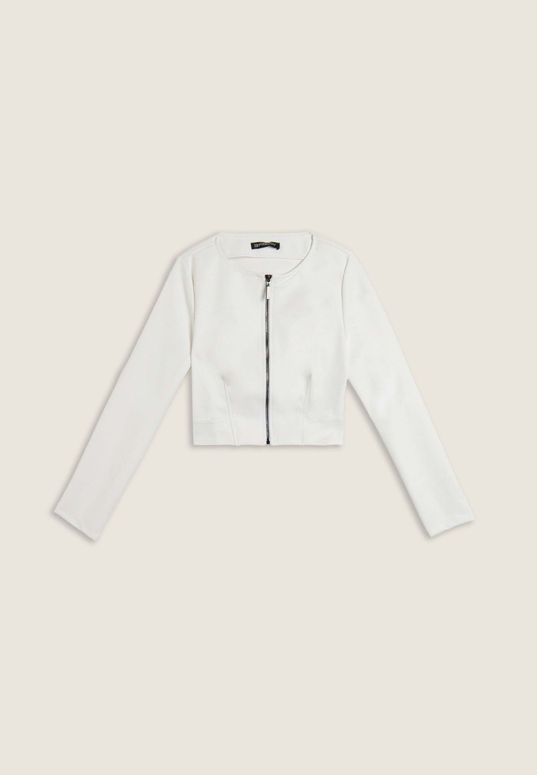 freddy-veste-cropped-similicuire-zip-m-tal-femme image 4