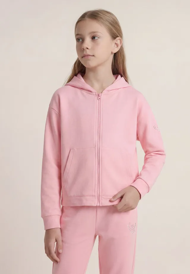 freddy-sweat-cropped-zip-capuche-fille-french-terry image 1