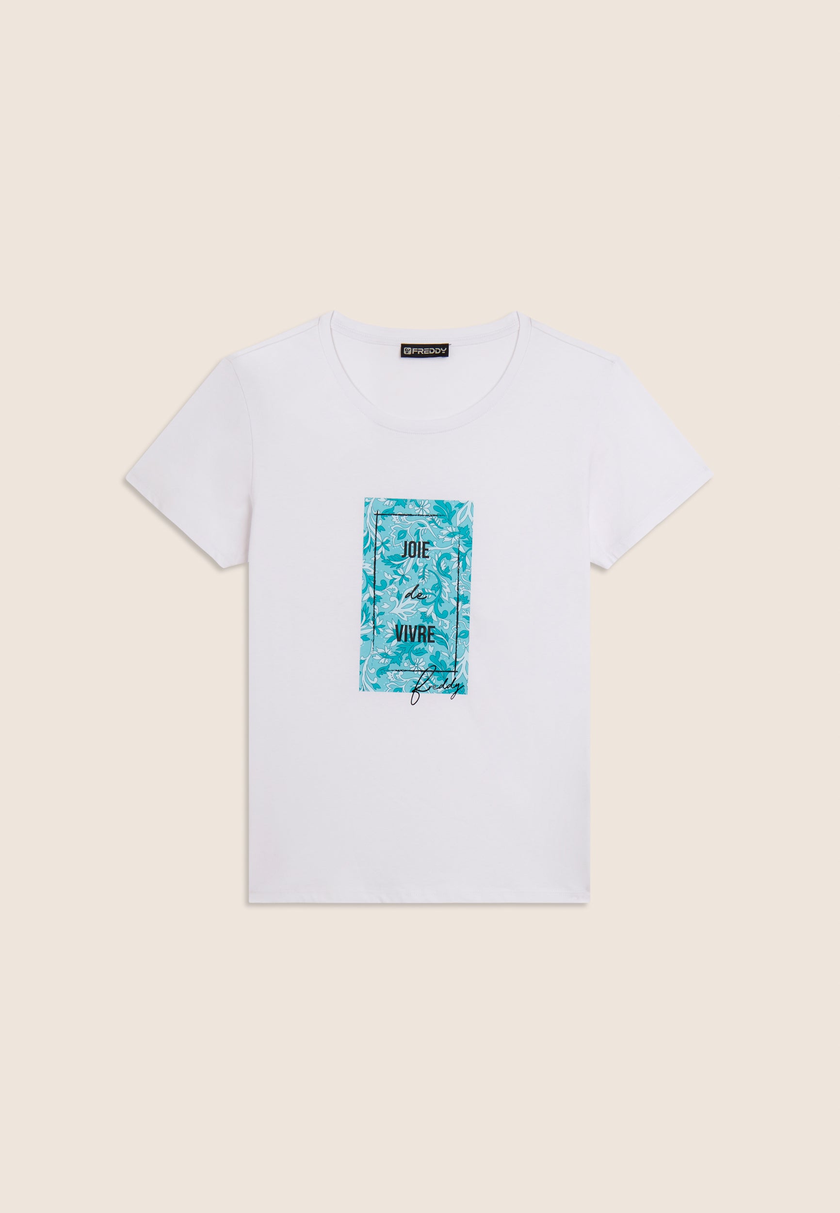 freddy-t-shirt-imprim-floral-coton-supima-manches-courtes image 5