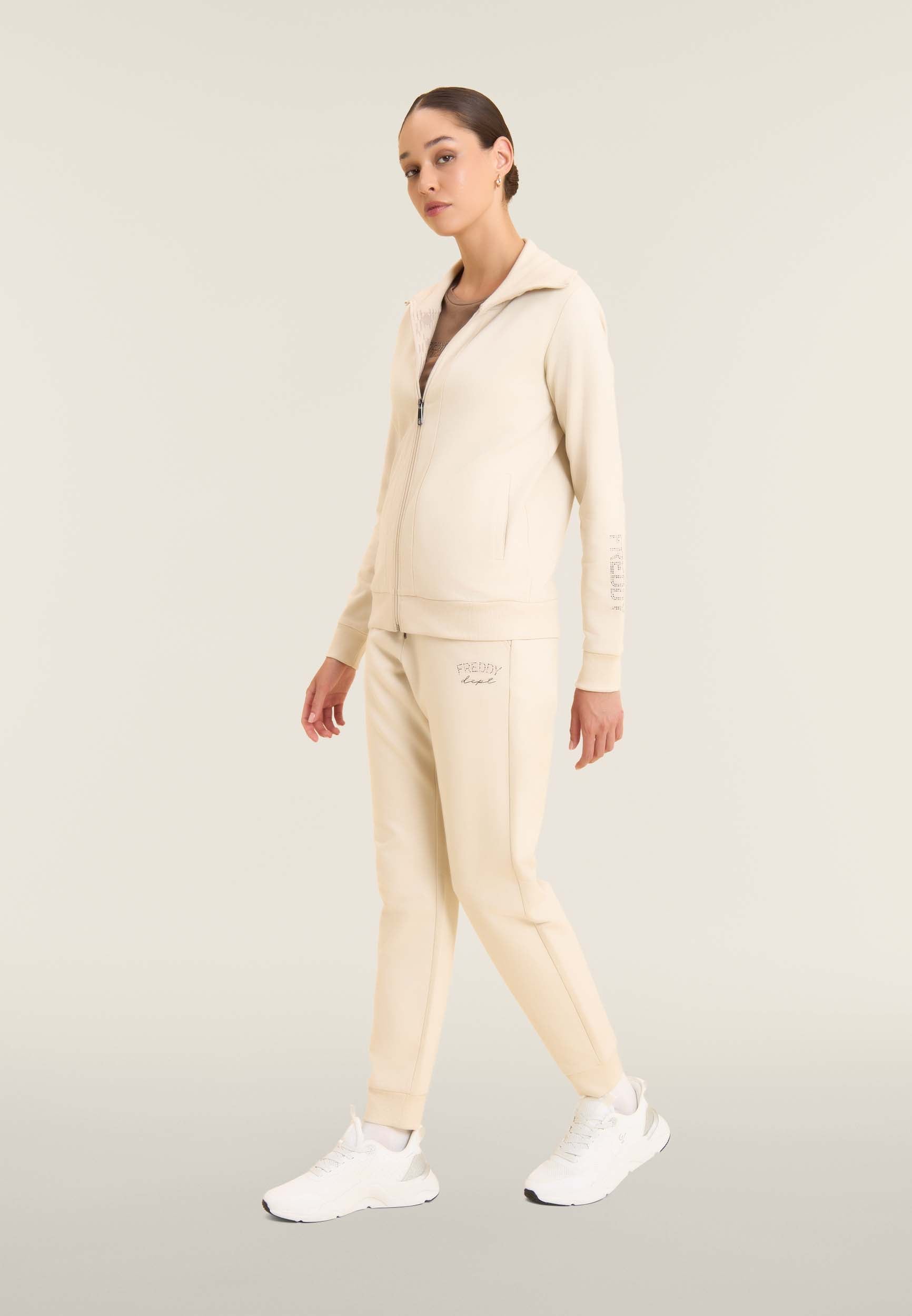 freddy-pantalon-de-sport-molleton-gratt-poignets-et-cordon image 2