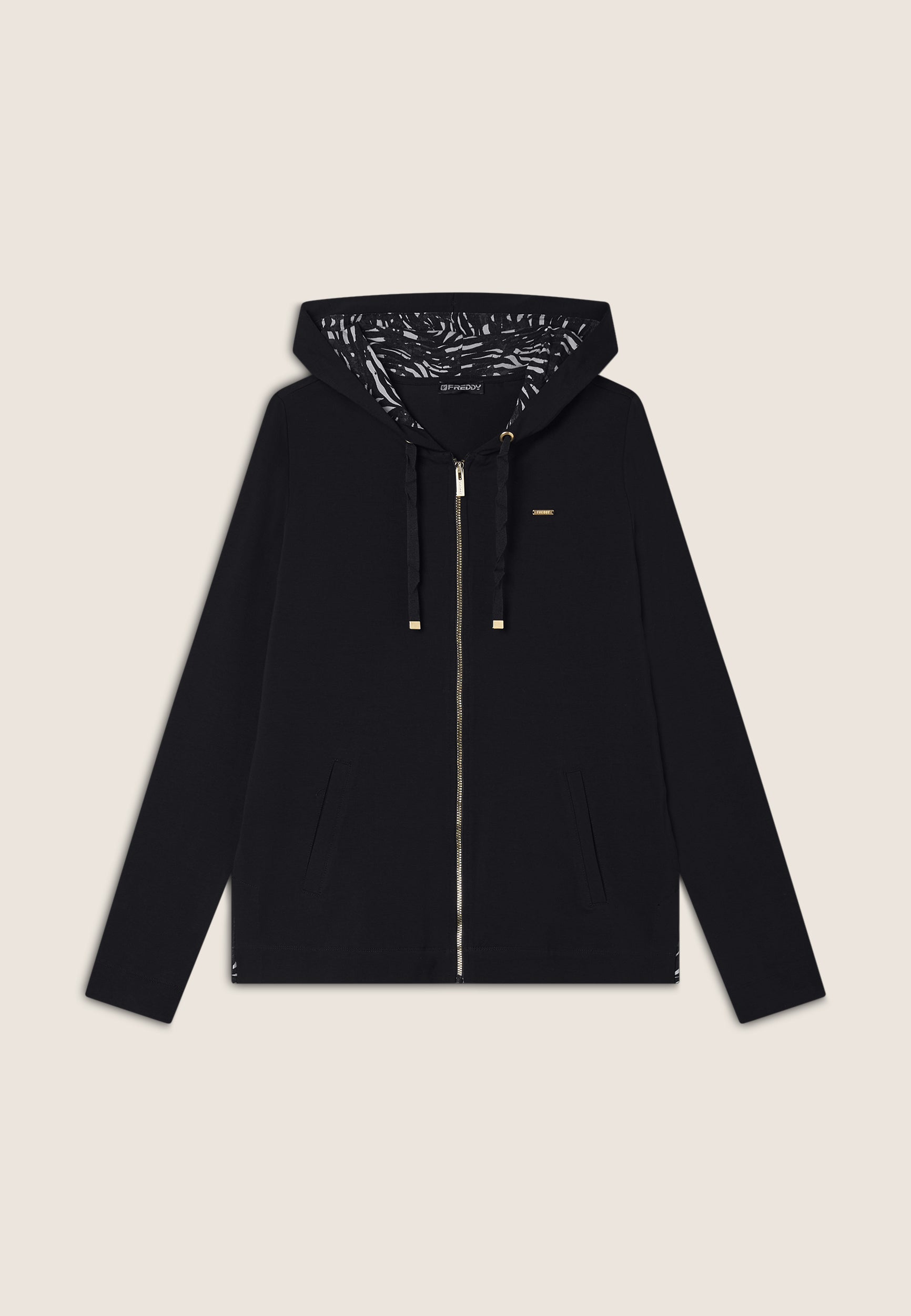 freddy-sweat-femme-capuche-zip-animalier image 8