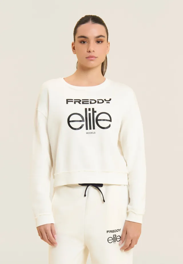 freddy-x-elite-sweat-cropped-femme-col-rond-100-coton image 1