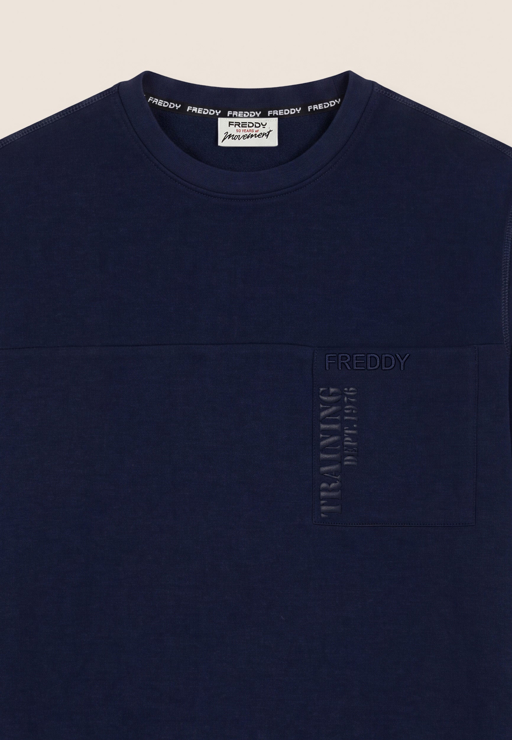freddy-sweat-col-rond-homme-sweat-regular-fit-en-molleton-gratt image 3