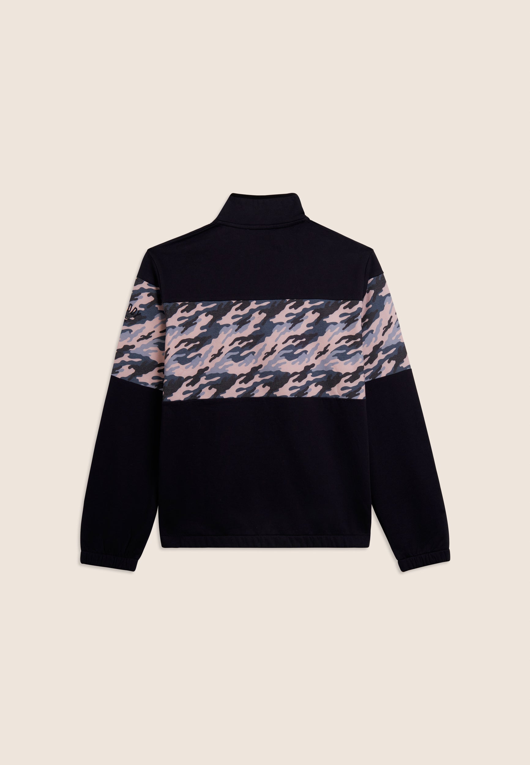 freddy-sweat-homme-full-zip-col-haut-insert-camouflage image 2