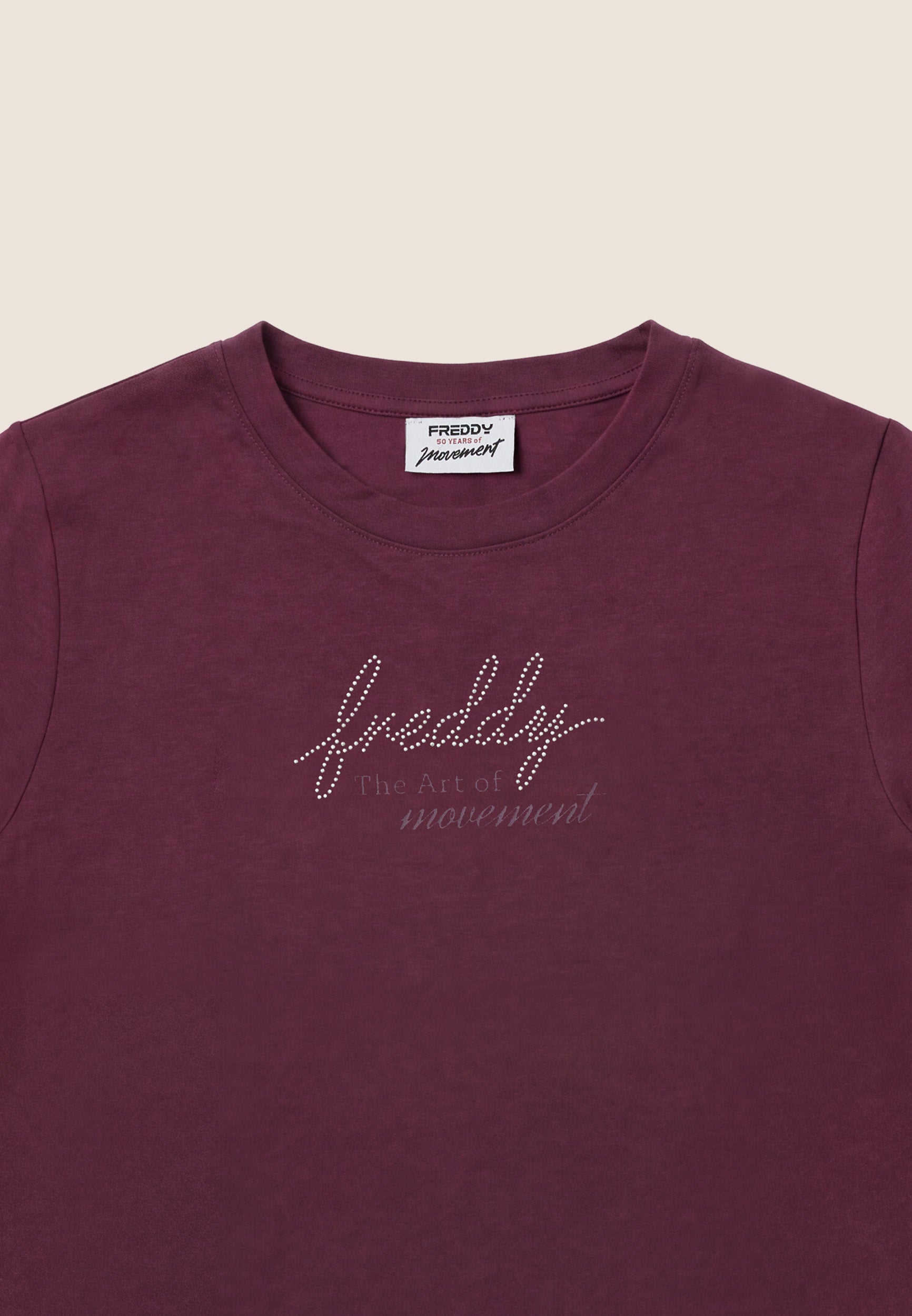 freddy-t-shirt-regular-femme-the-art-of-movement-perles-100-coton image 7