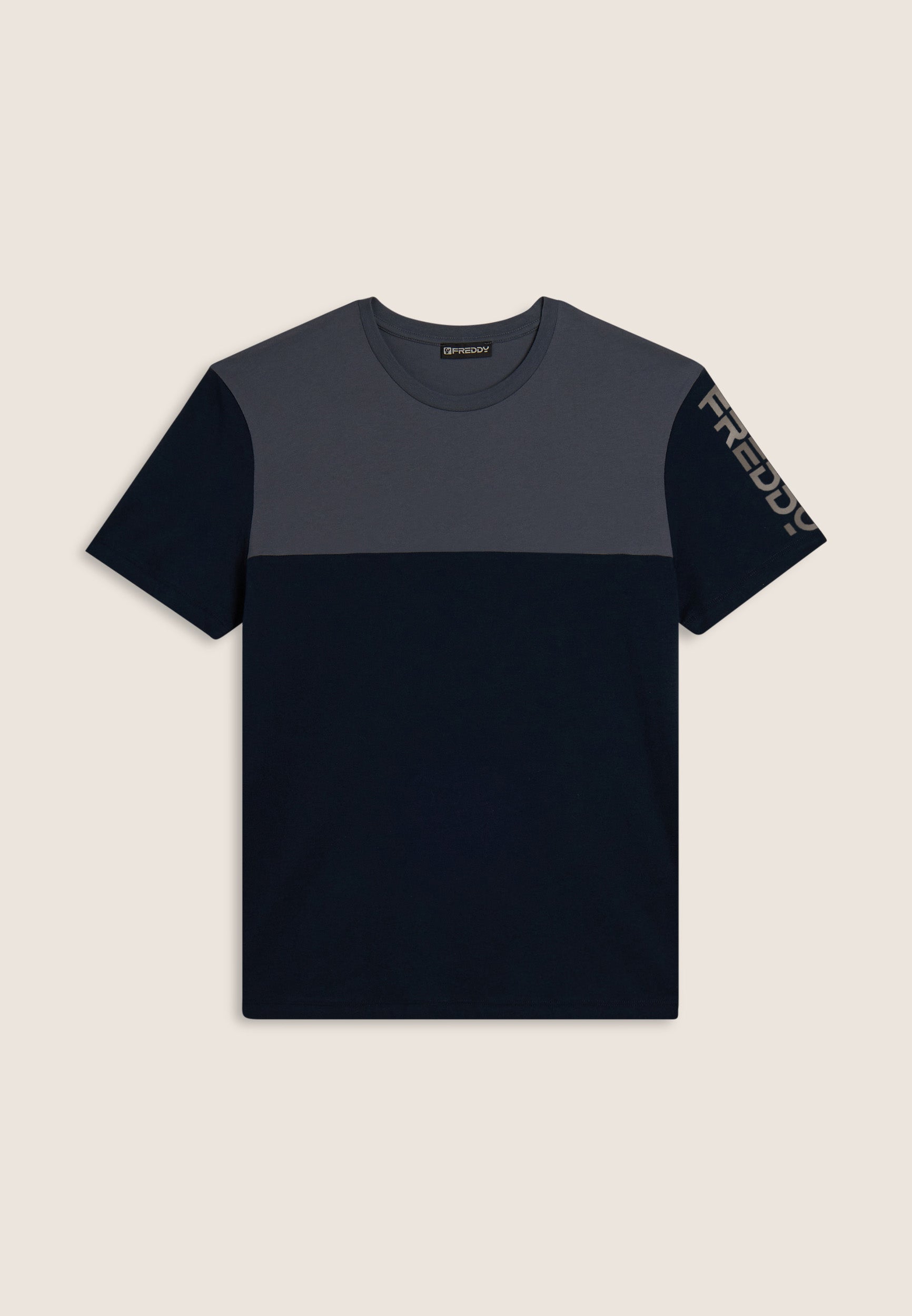 freddy-t-shirt-homme-colour-block-coton-logo-paule image 8