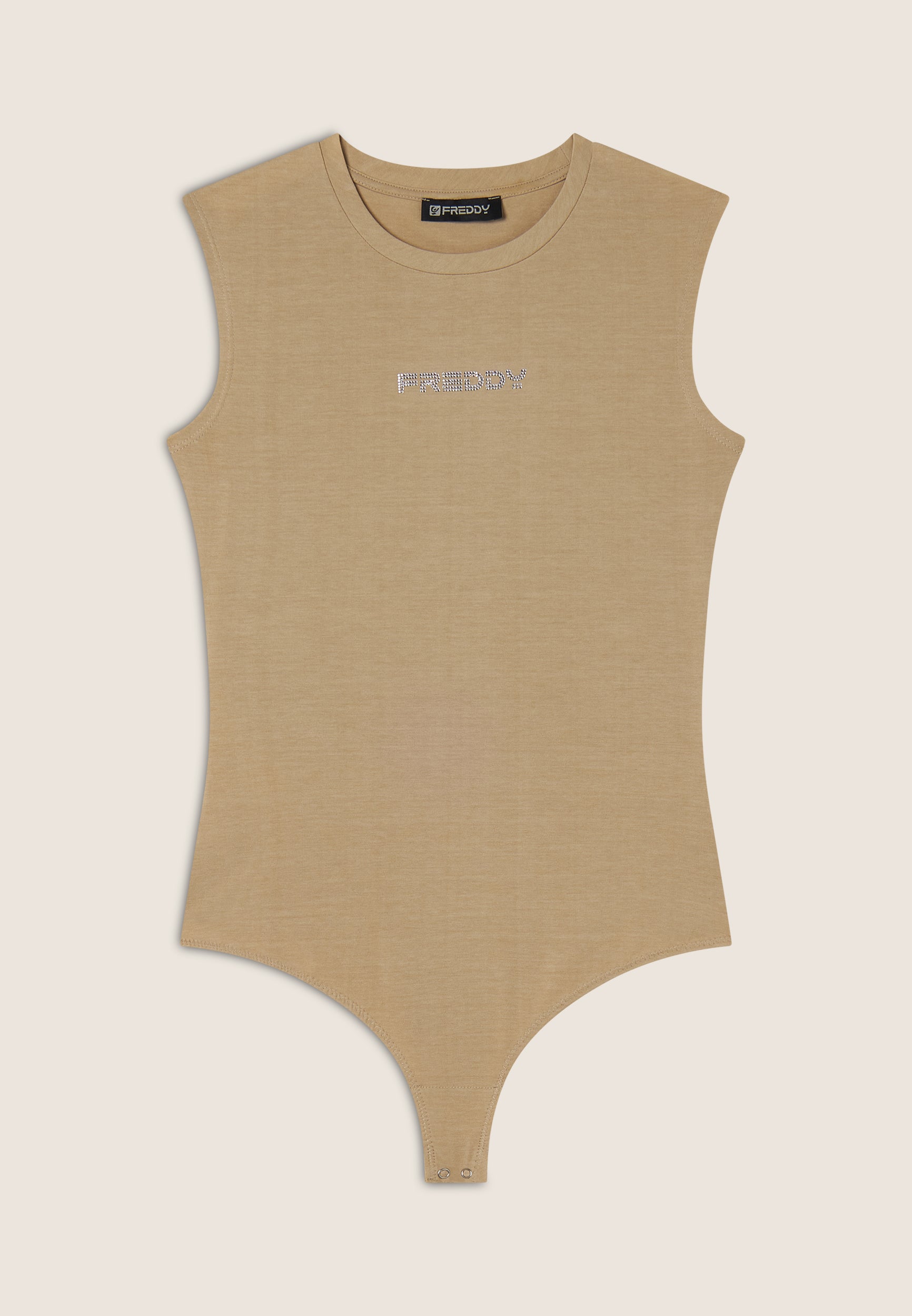 freddy-body-sans-manches-jersey-stretch-logo-strass image 6