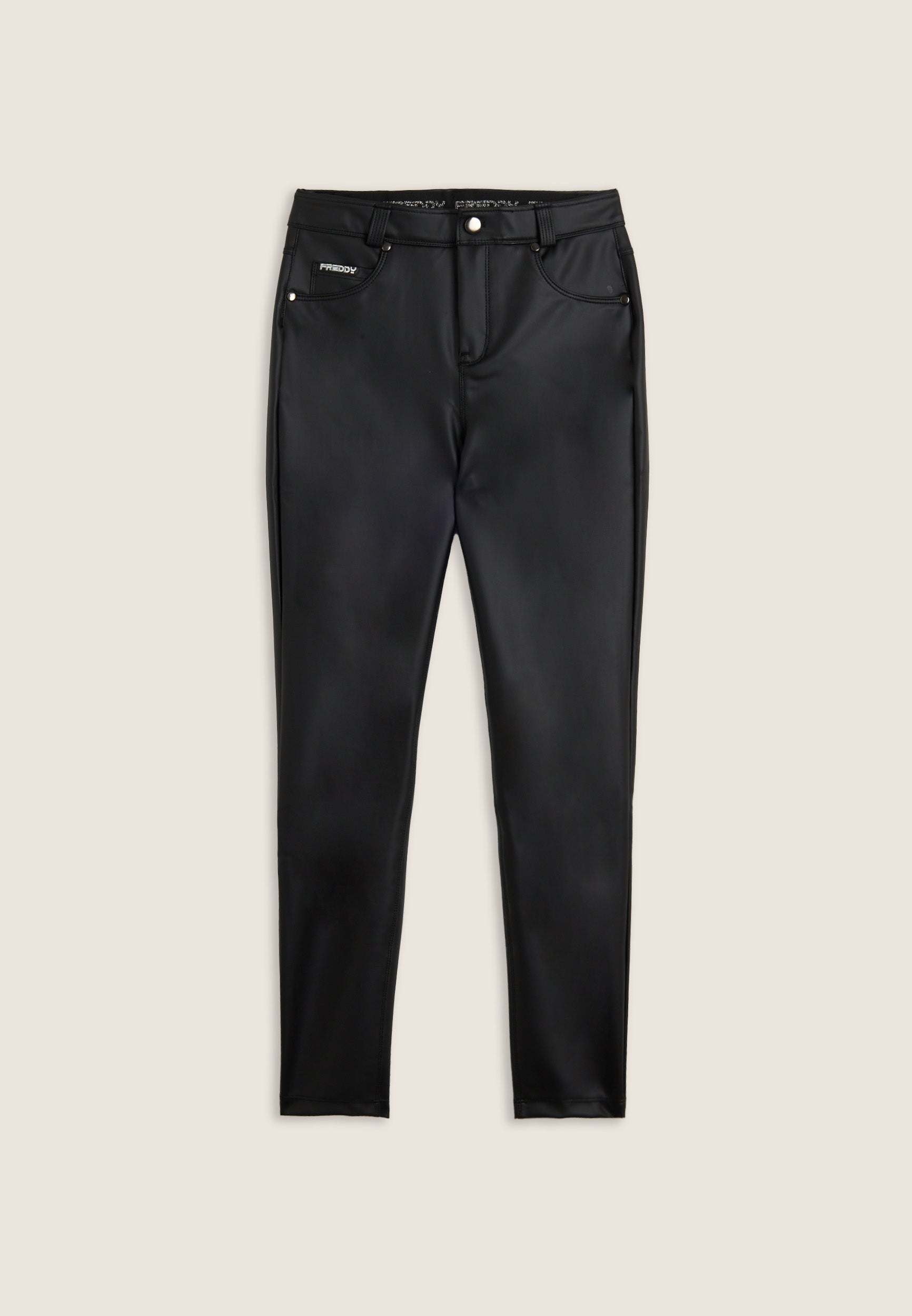 freddy-pantalon-femme-skinny-similicuir-logo-brod image 1