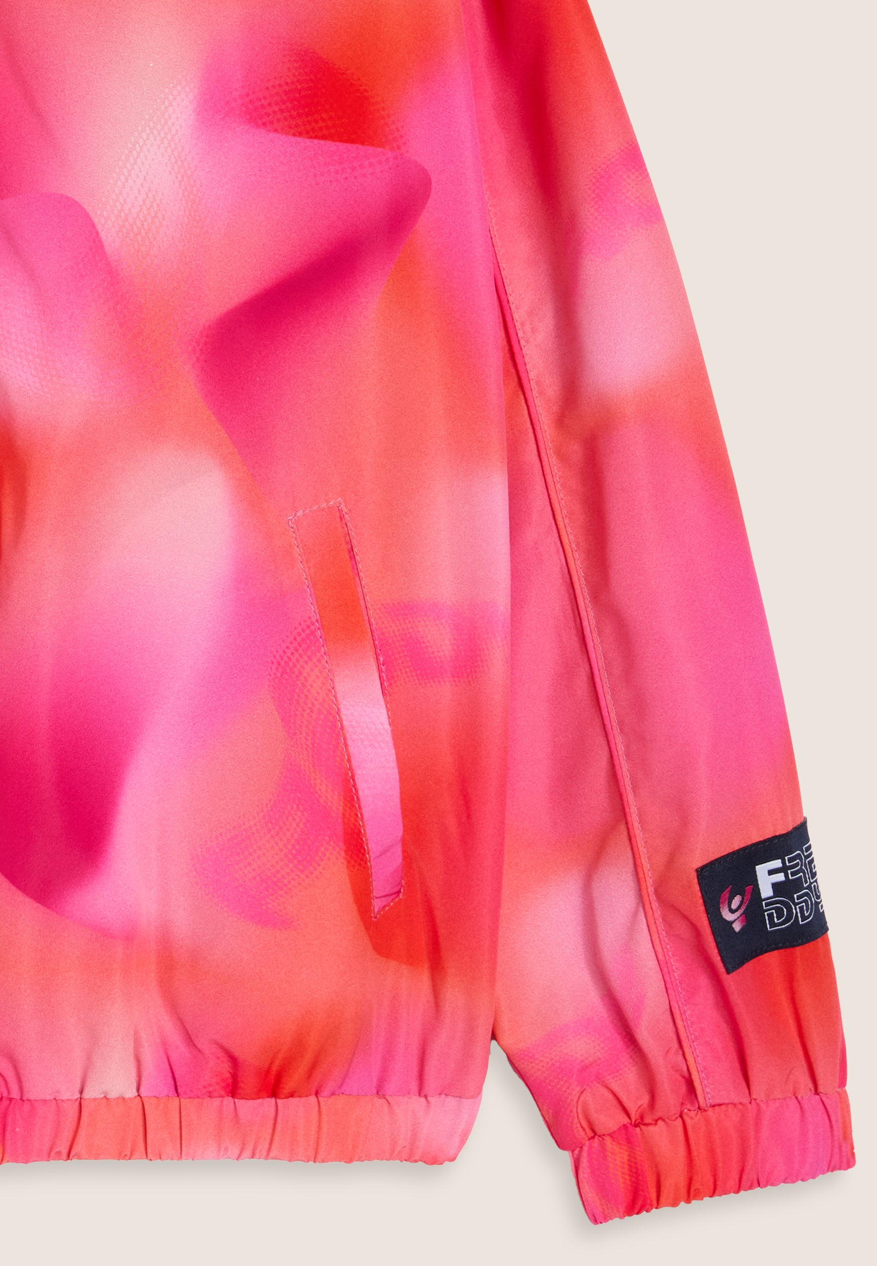 freddy-veste-fille-l-g-re-fantaisie-rose-orange-full-zip image 3