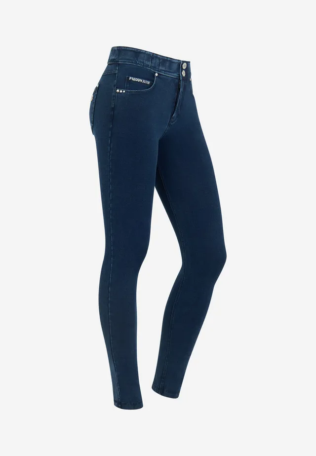 freddy-n-o-w-pants-jeggings-skinny-taille-moyenne-jersey-denim image 1