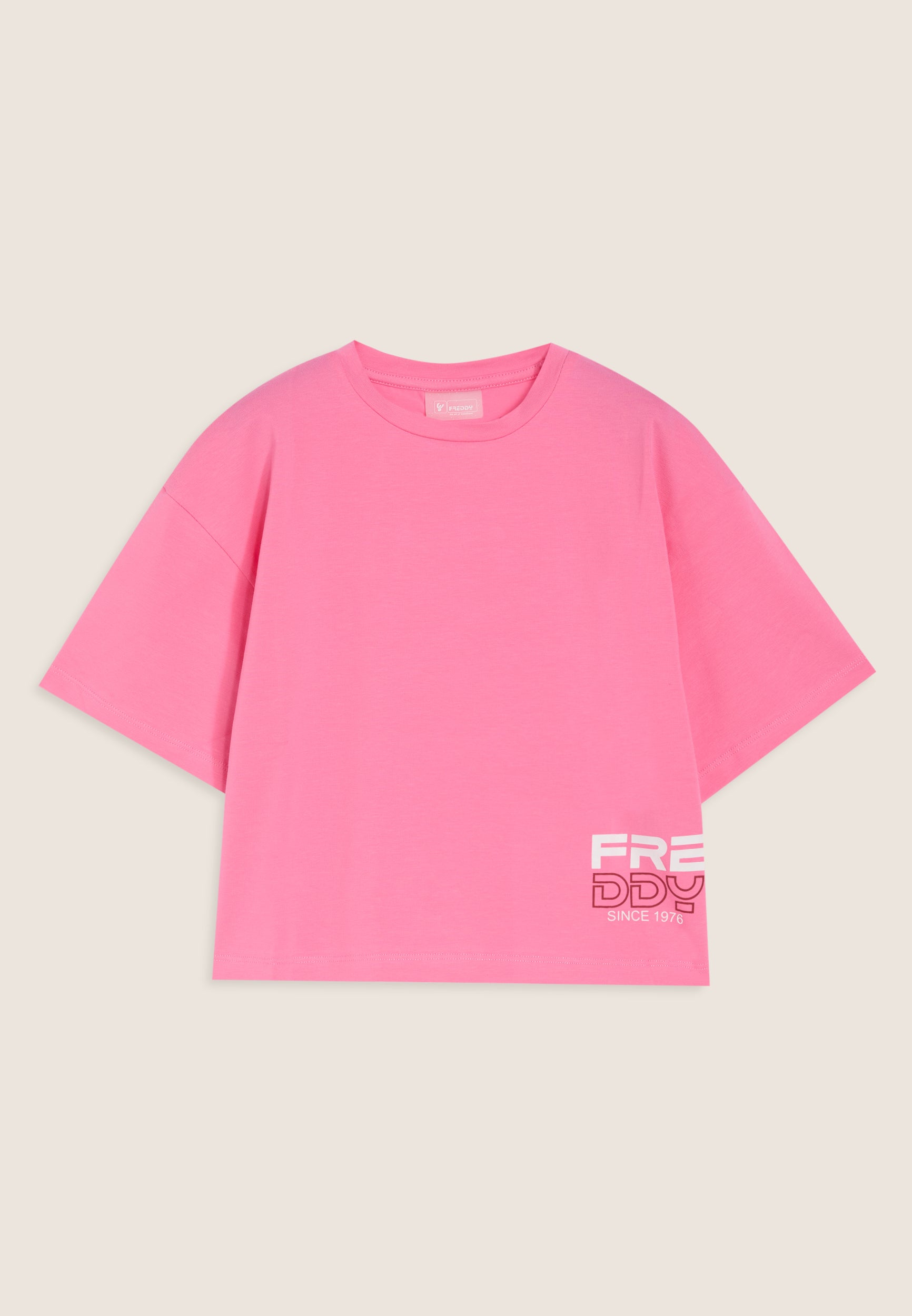 freddy-t-shirt-fille-oversize-cropped-logo-lat-ral image 7