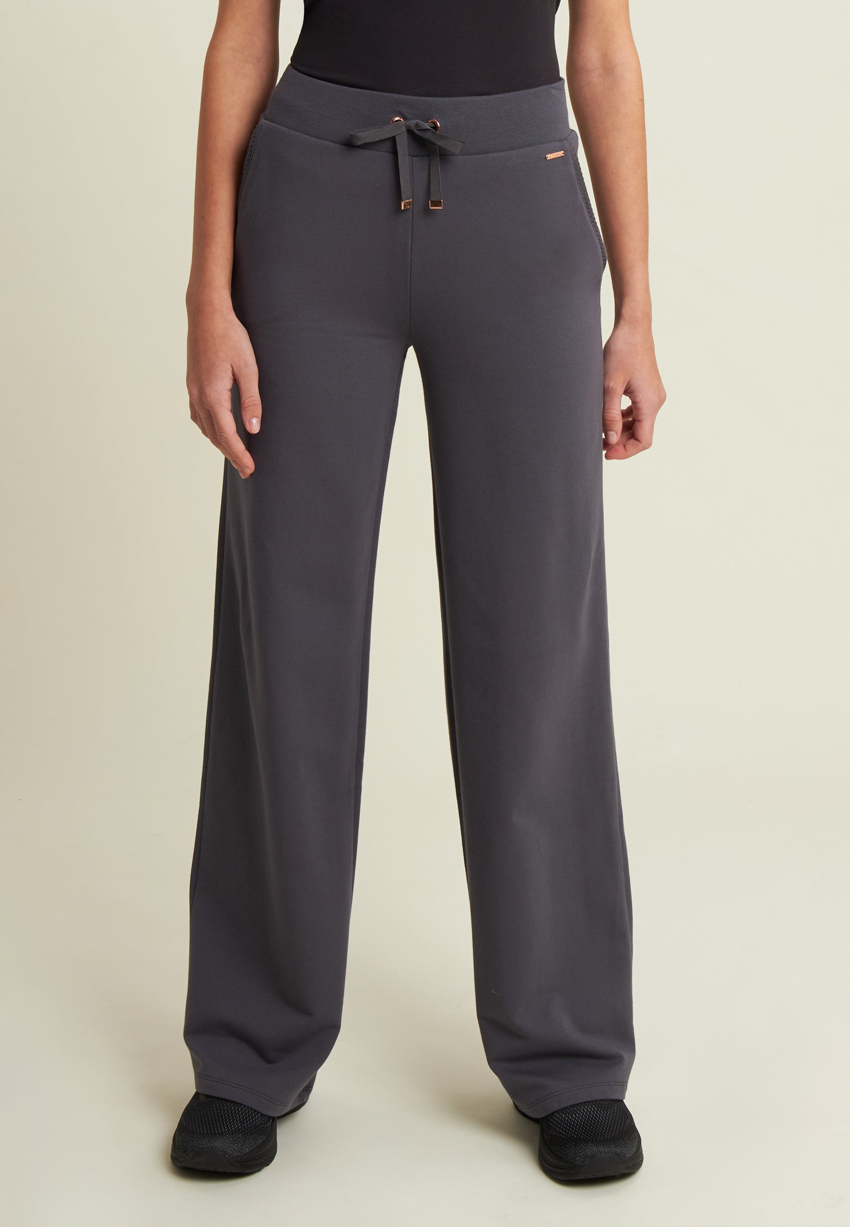 freddy-pantalon-wide-leg-femme-en-molleton-de-modal-micro-tresses image 1