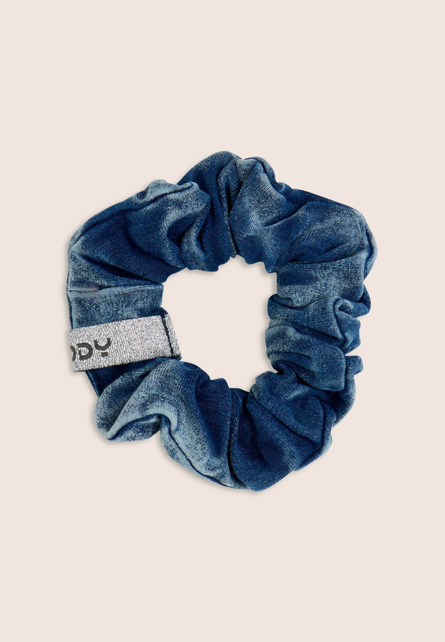 freddy-chouchou-cheveux-denim-used-logo-lurex image 2