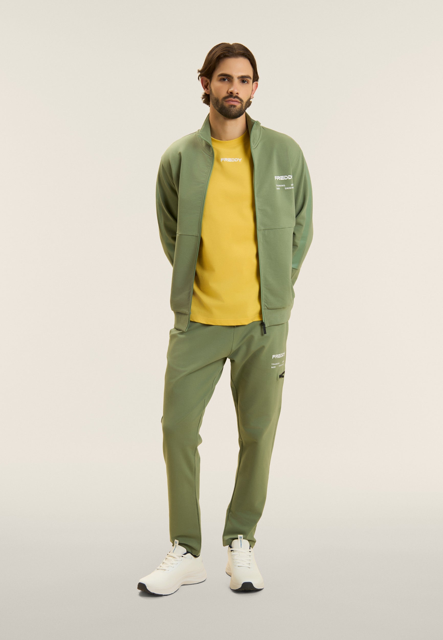 freddy-sweat-homme-full-zip-capuche-ton-sur-ton image 2
