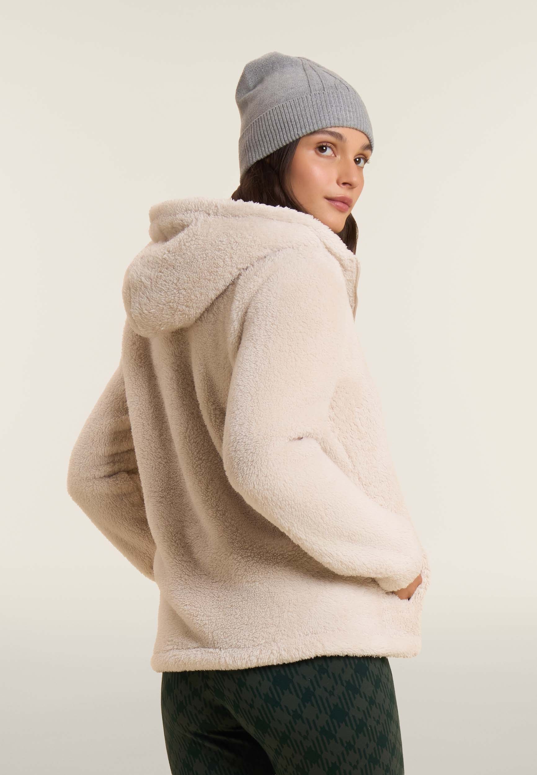 freddy-sweat-femme-en-pile-sherpa-capuche-full-zip image 3