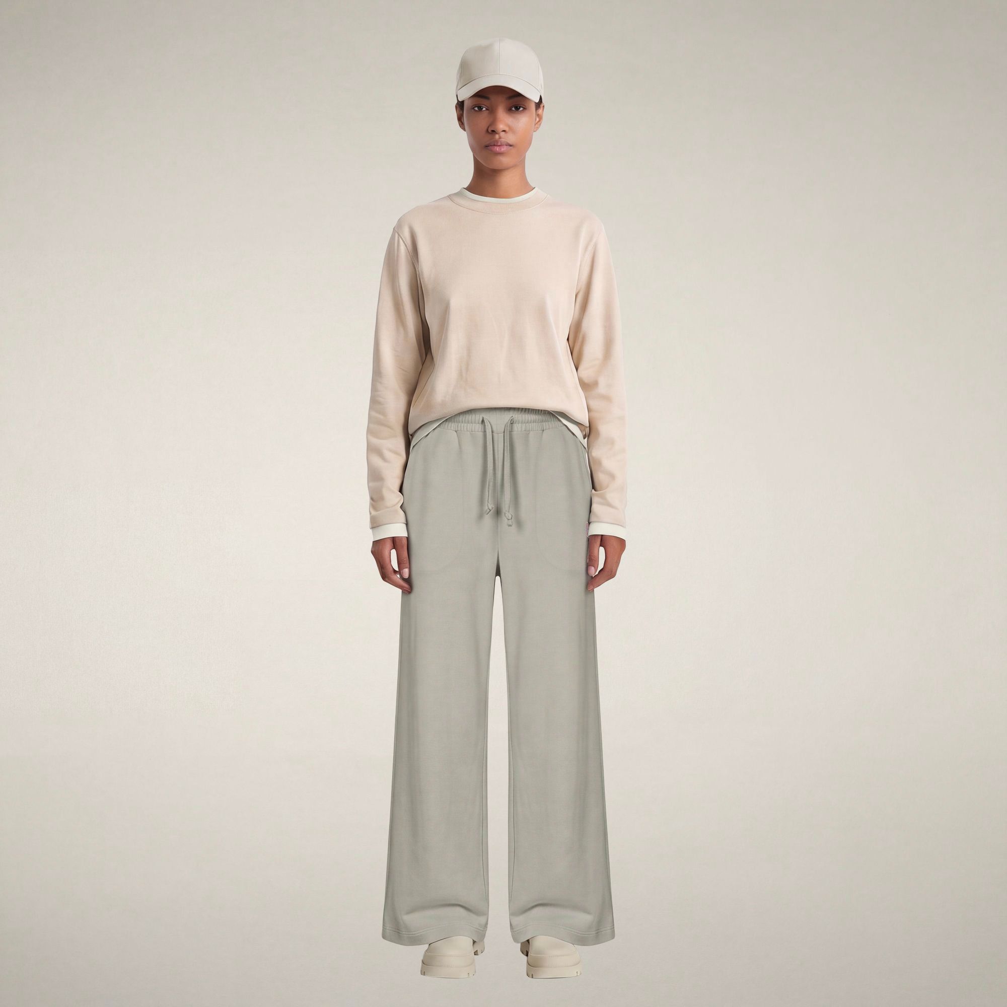 save-the-duck-izumi-pantalon-femme-beige-rainy image 1