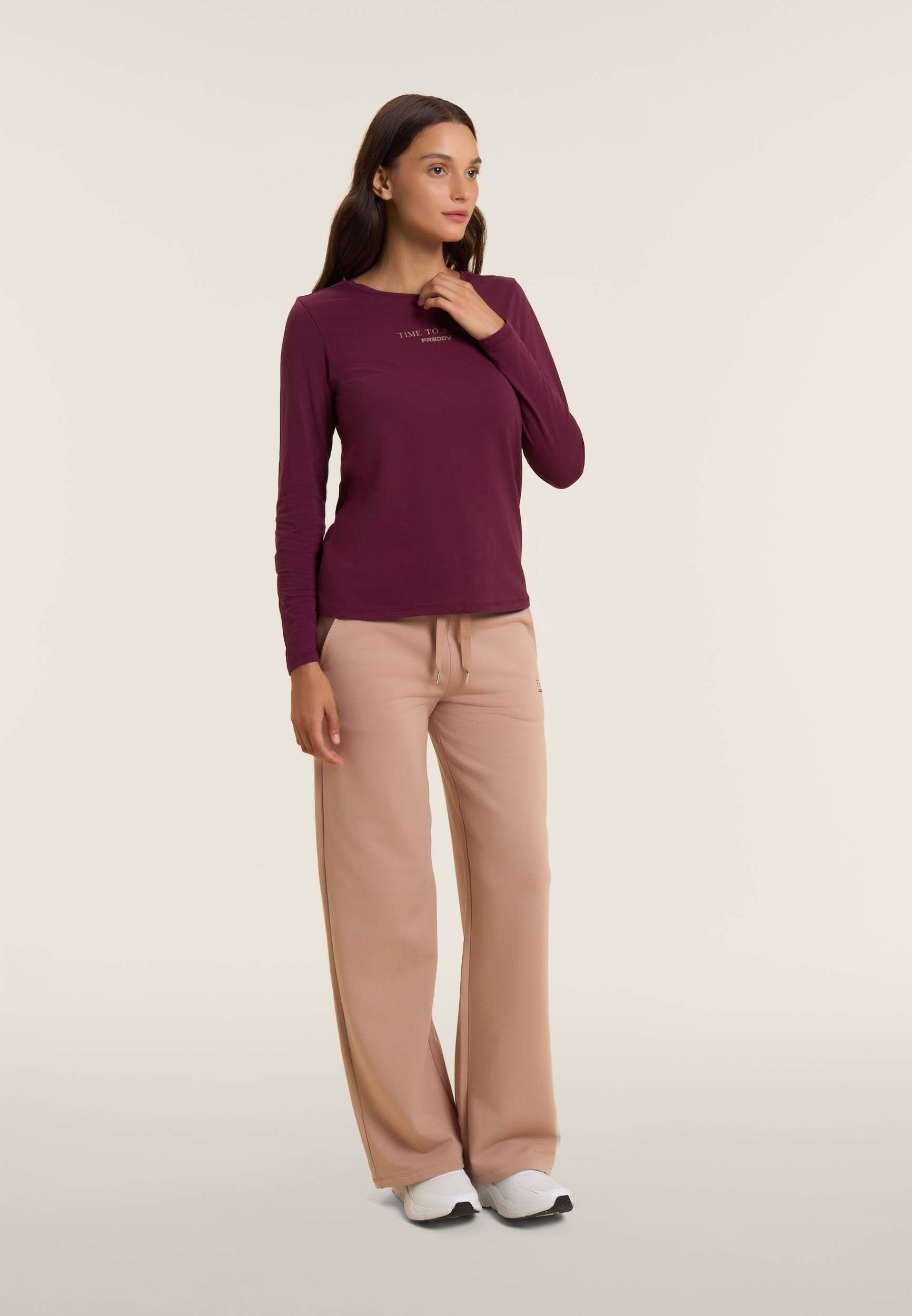 freddy-t-shirt-manches-longues-femme-time-to-shine image 2