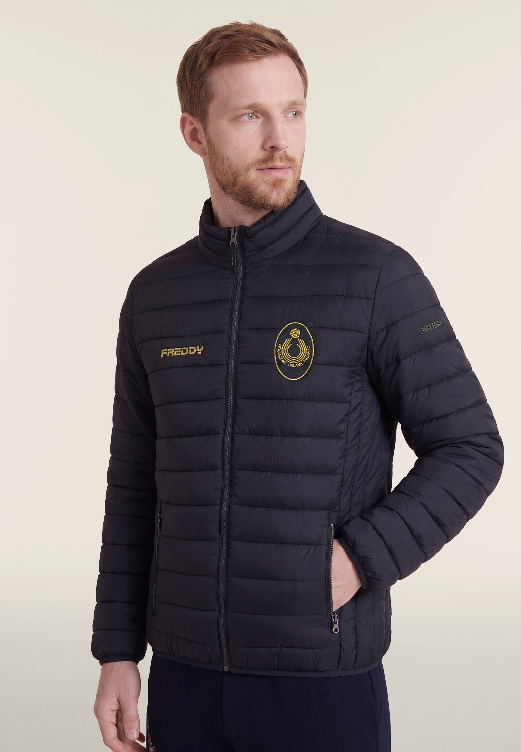 freddy-piumino-uomo-fipav-doudoune-homme-trapunt-e-col-haut-full-zip image 1