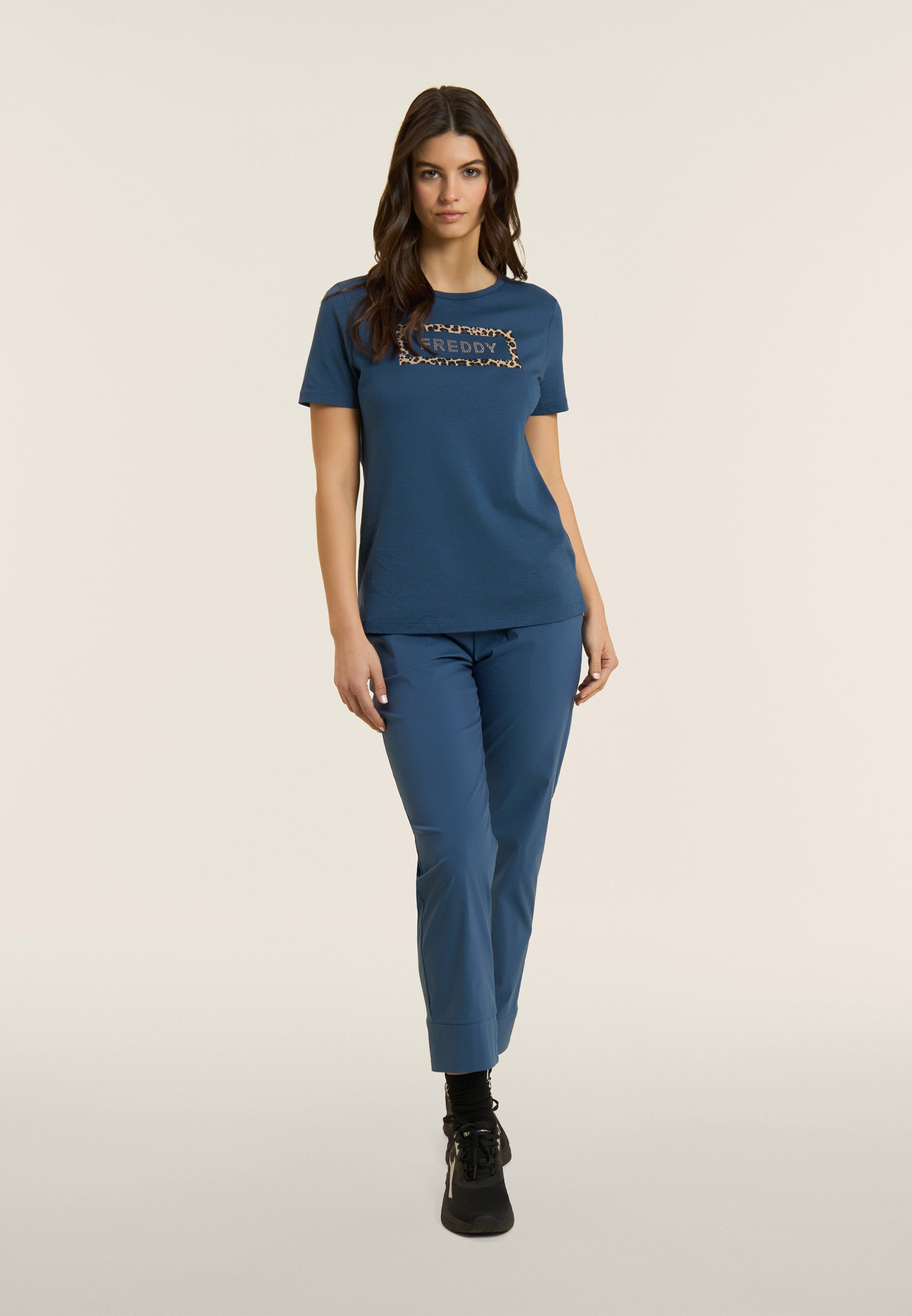 freddy-pantalon-cropped-carotte-en-popeline-stretch-femme image 5