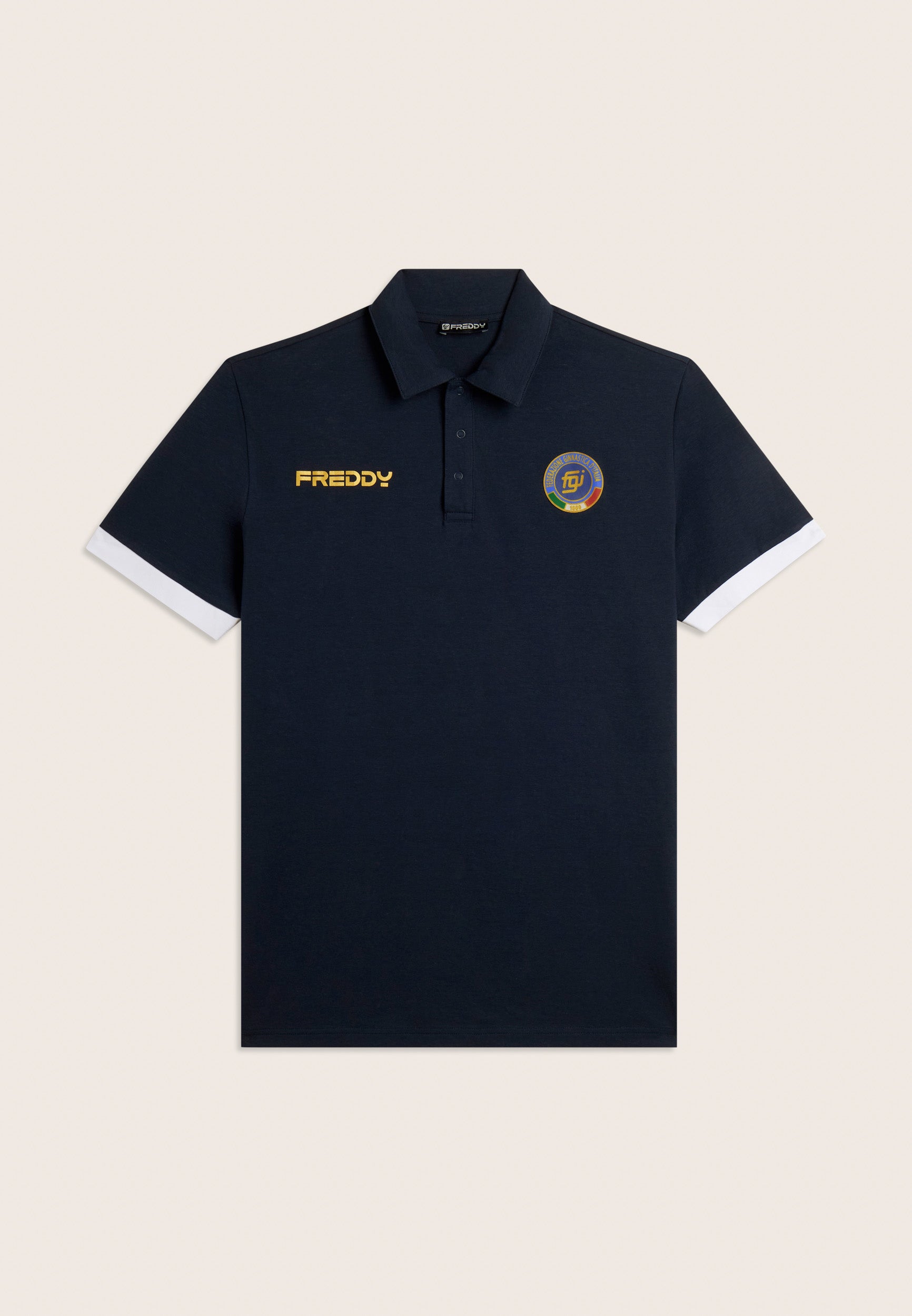 freddy-polo-homme-italia-fgi-coton-stretch-manches-contrast-es image 6