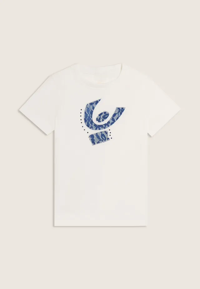 freddy-t-shirt-junior-maxi-logo-dentelle-et-strass image 1
