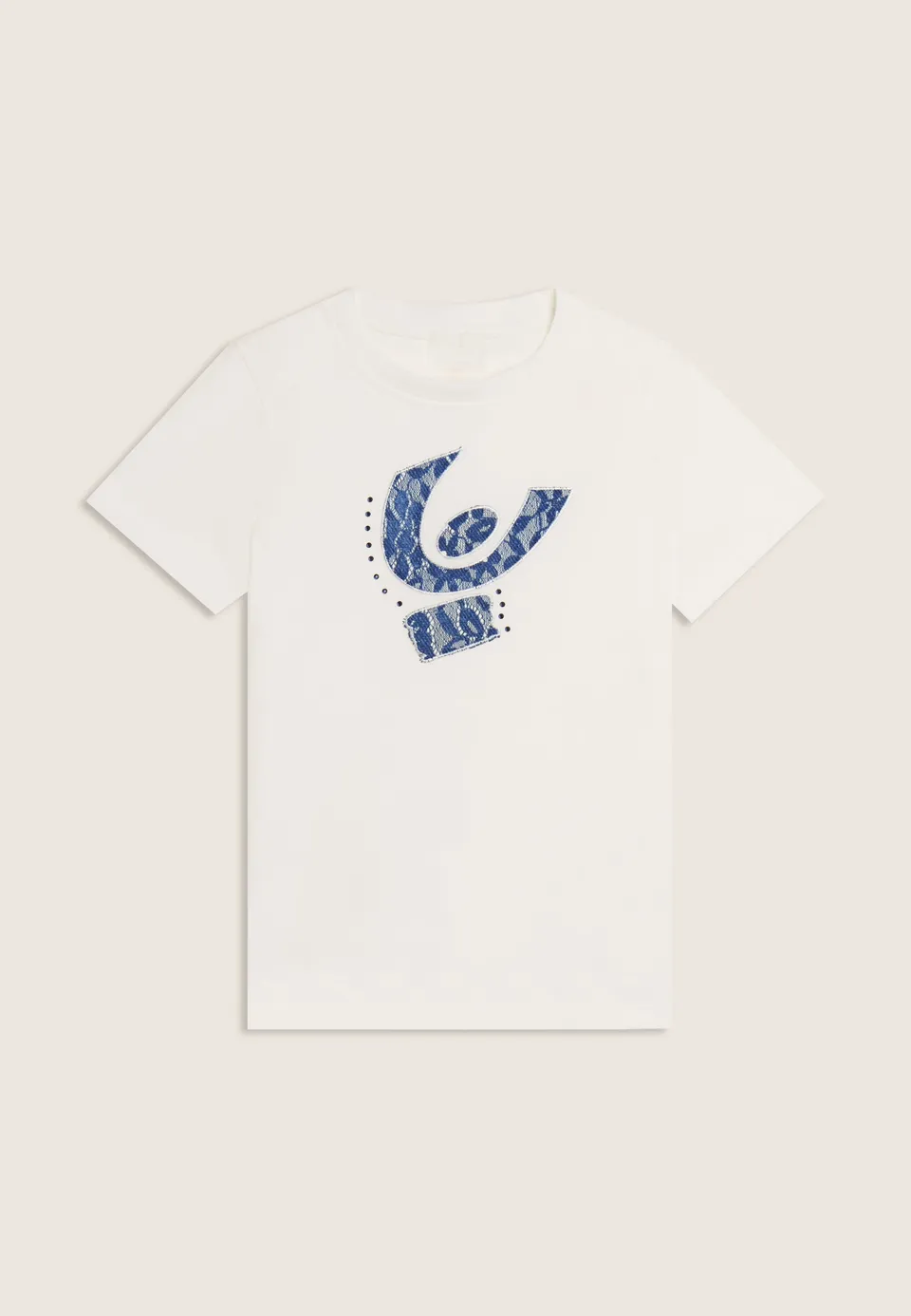 freddy-t-shirt-junior-maxi-logo-dentelle-et-strass image 1