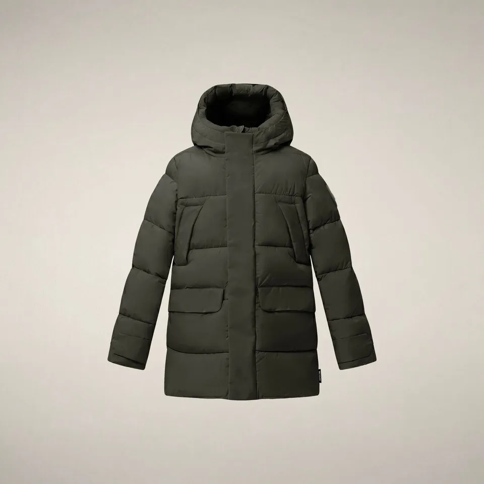save-the-duck-walter-parka-gar-on-vert-terre image 1
