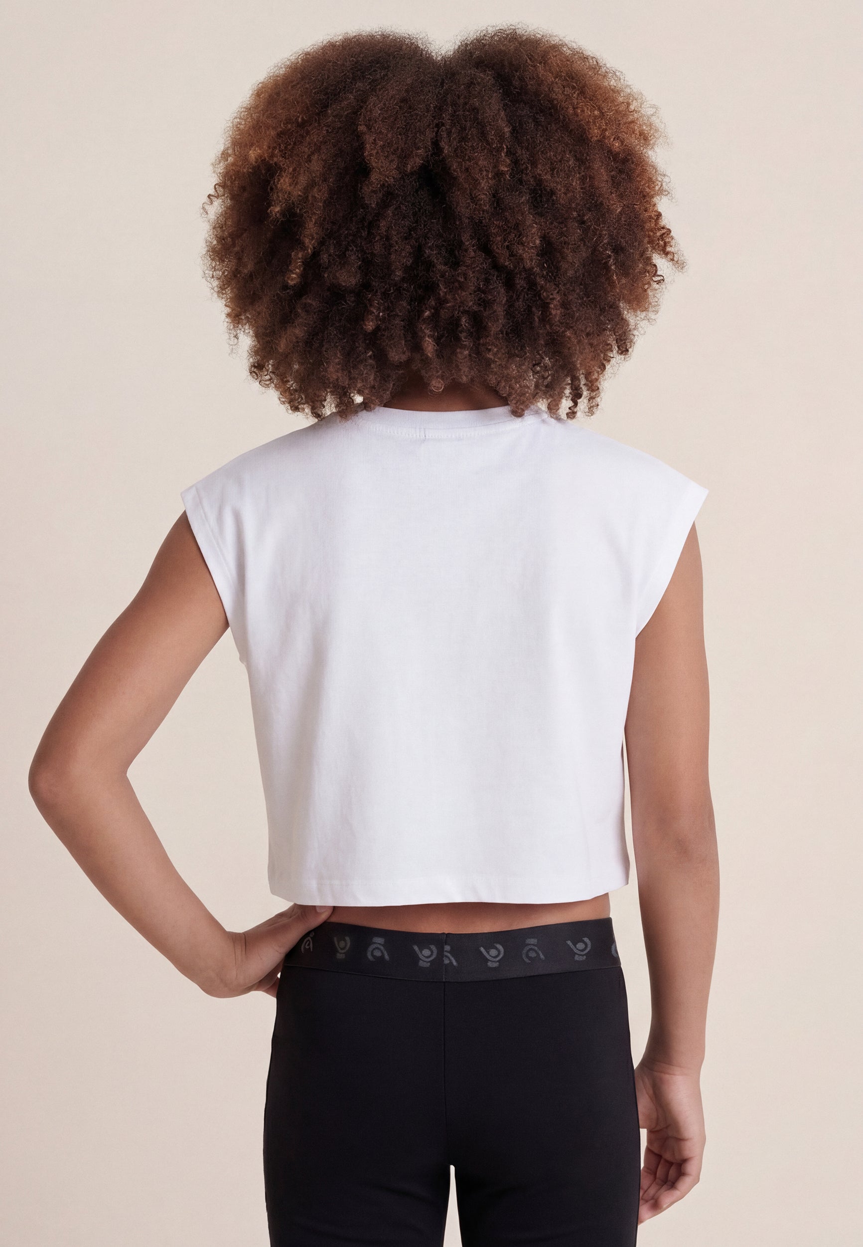 freddy-t-shirt-cropped-sans-manches-fille-maxi-logo-d-grad image 3